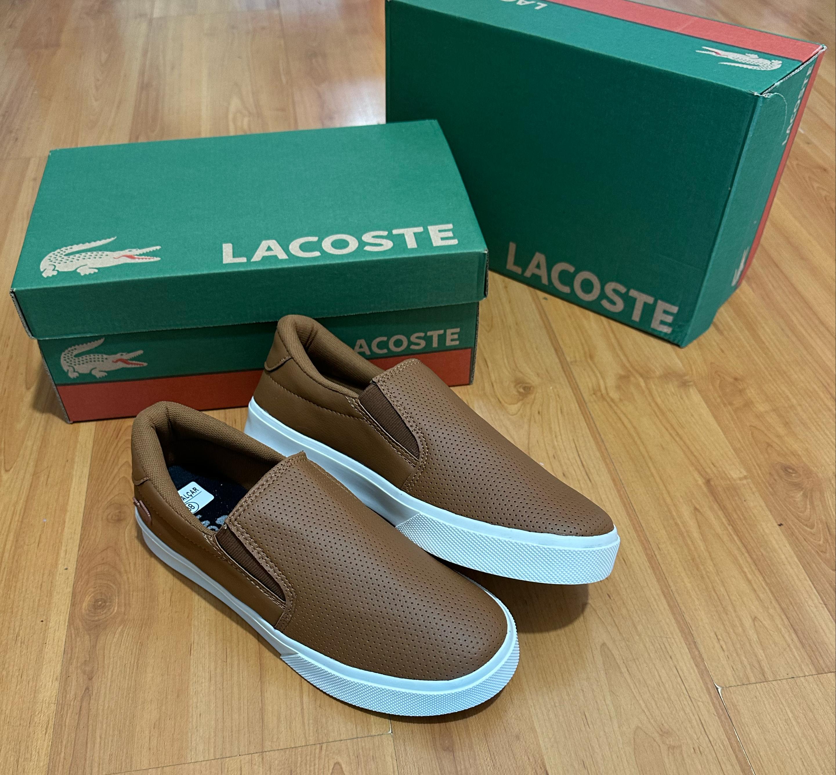 #010 Sapatênis Lacoste Iate caramelo do 38 ao 43 R$159,90