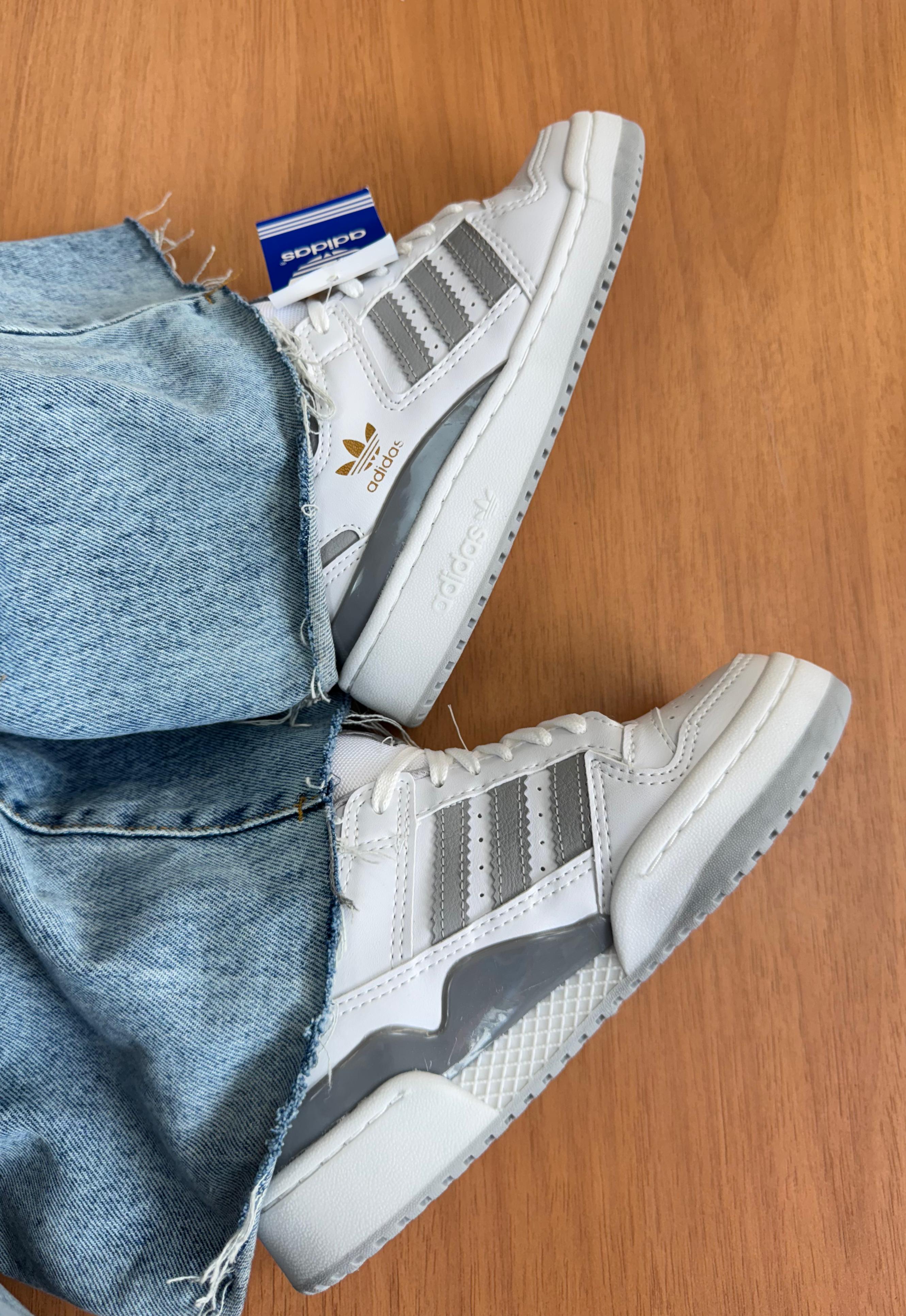 #013 Adidas Fórum cinza do 34 ao 39 R$229,90