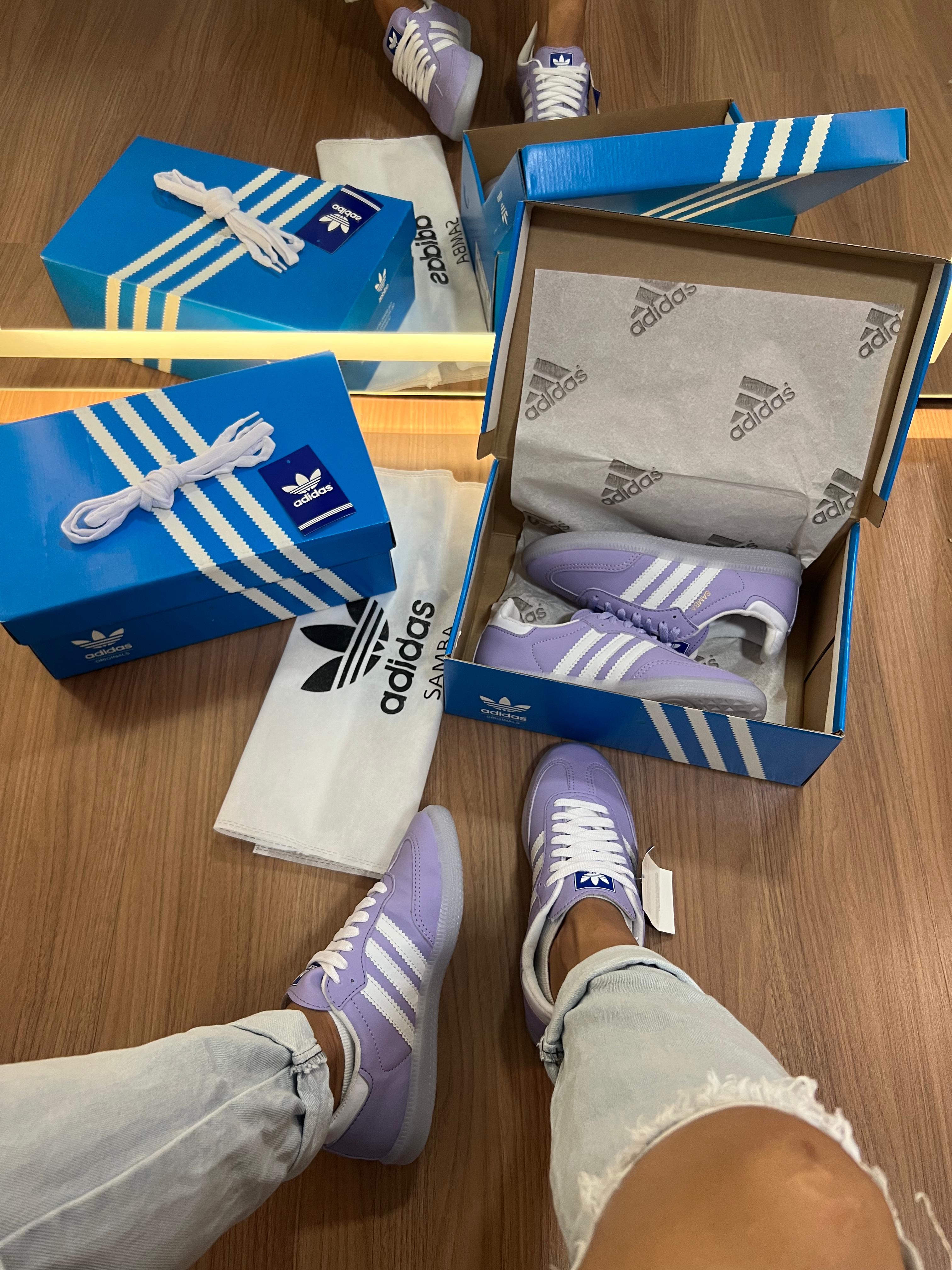 #014 Adidas Samba lilás do 34 ao 39 R$232,90