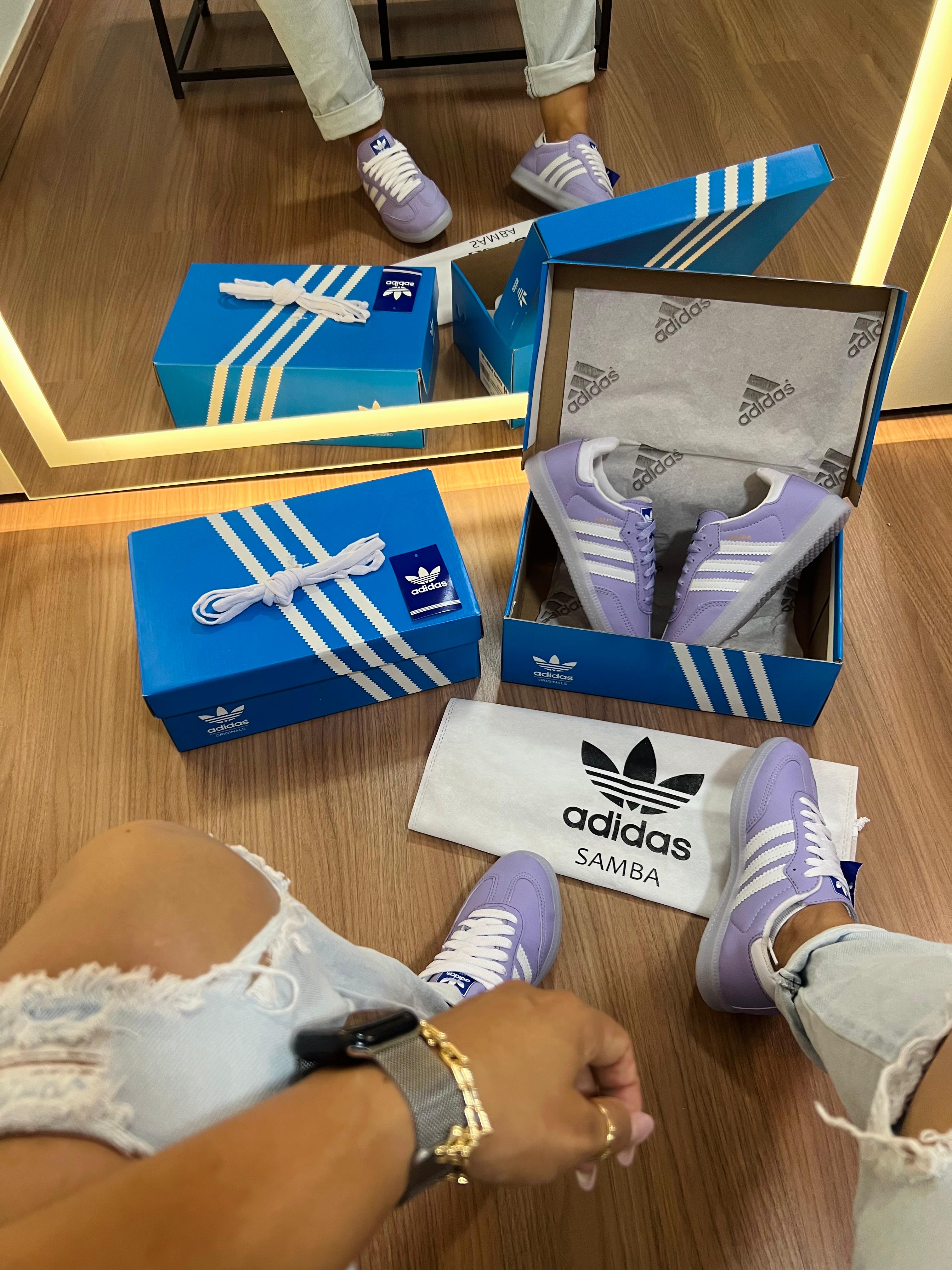 #014 Adidas Samba lilás do 34 ao 39 R$232,90