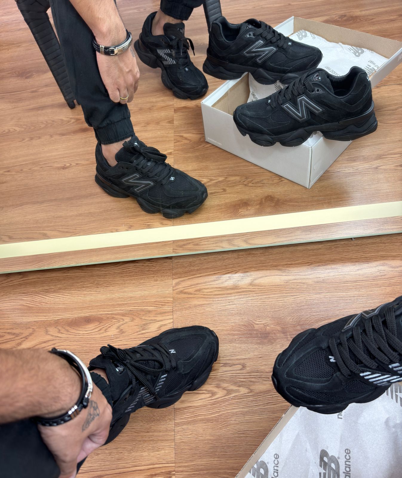 #016 New Balance 9060 couro preto do 38 ao 43 R$339,90