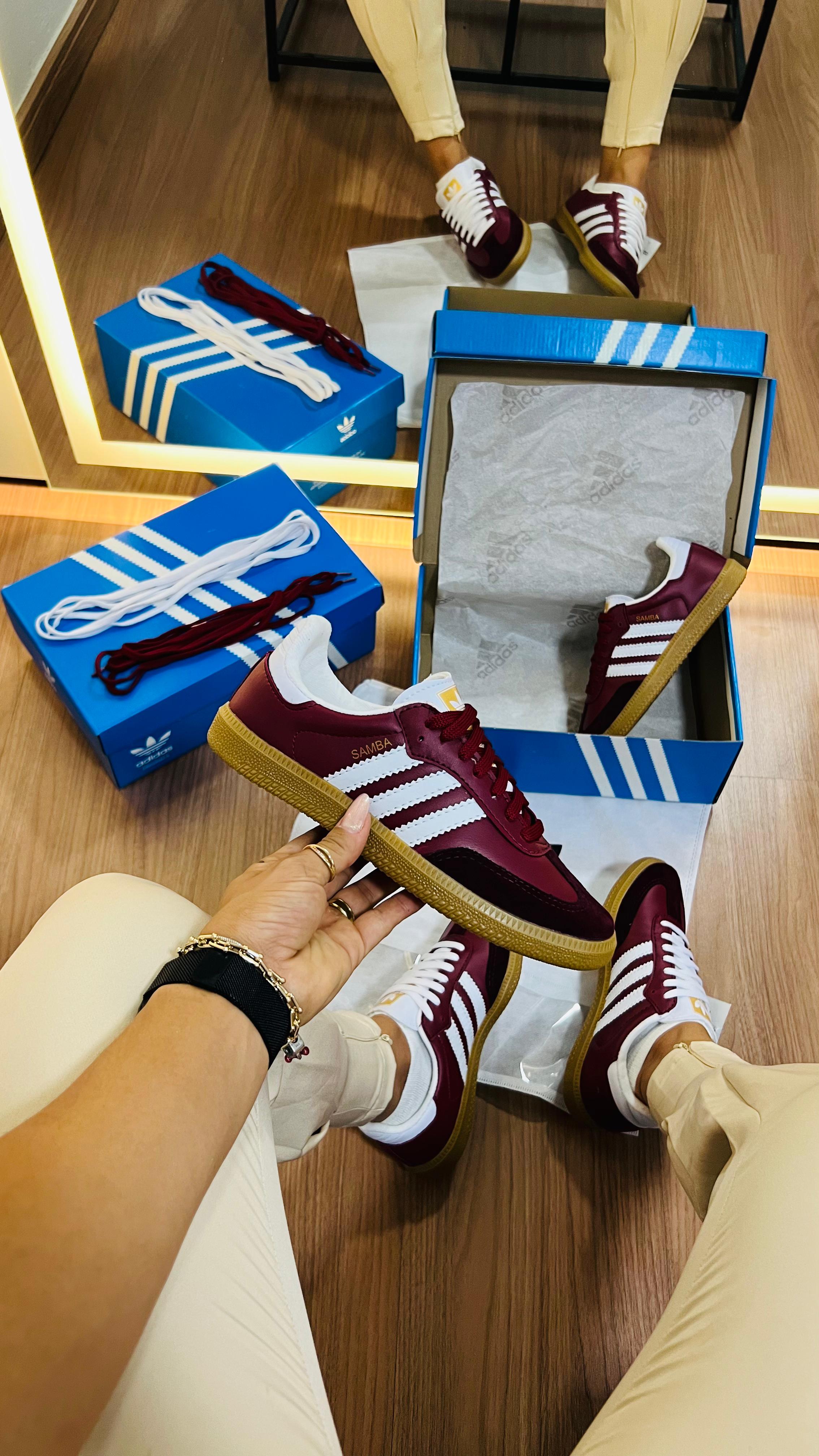 #018 Adidas Samba bordo 34 ao 39 R$227.90