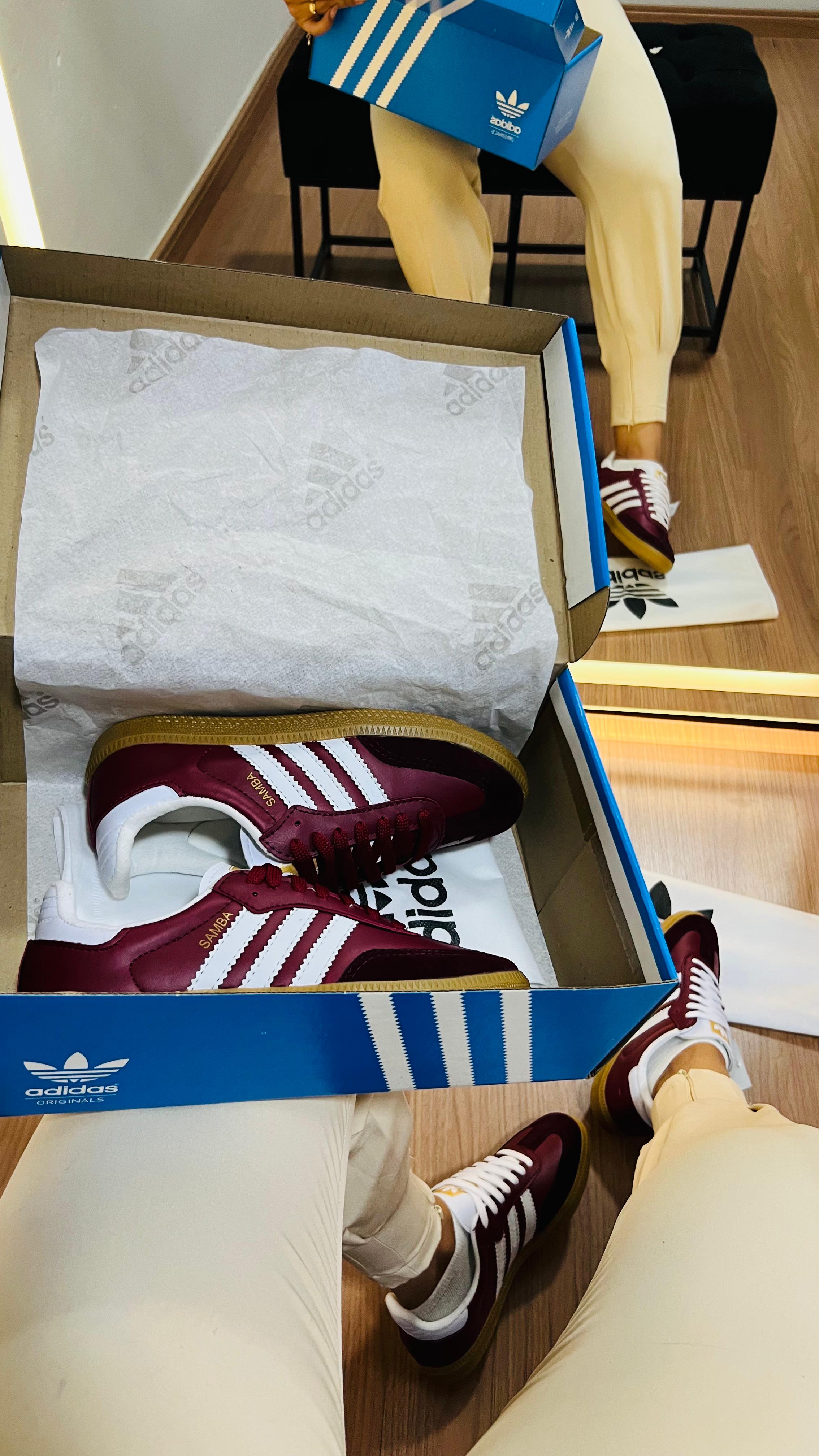 #018 Adidas Samba bordo 34 ao 39 R$227.90