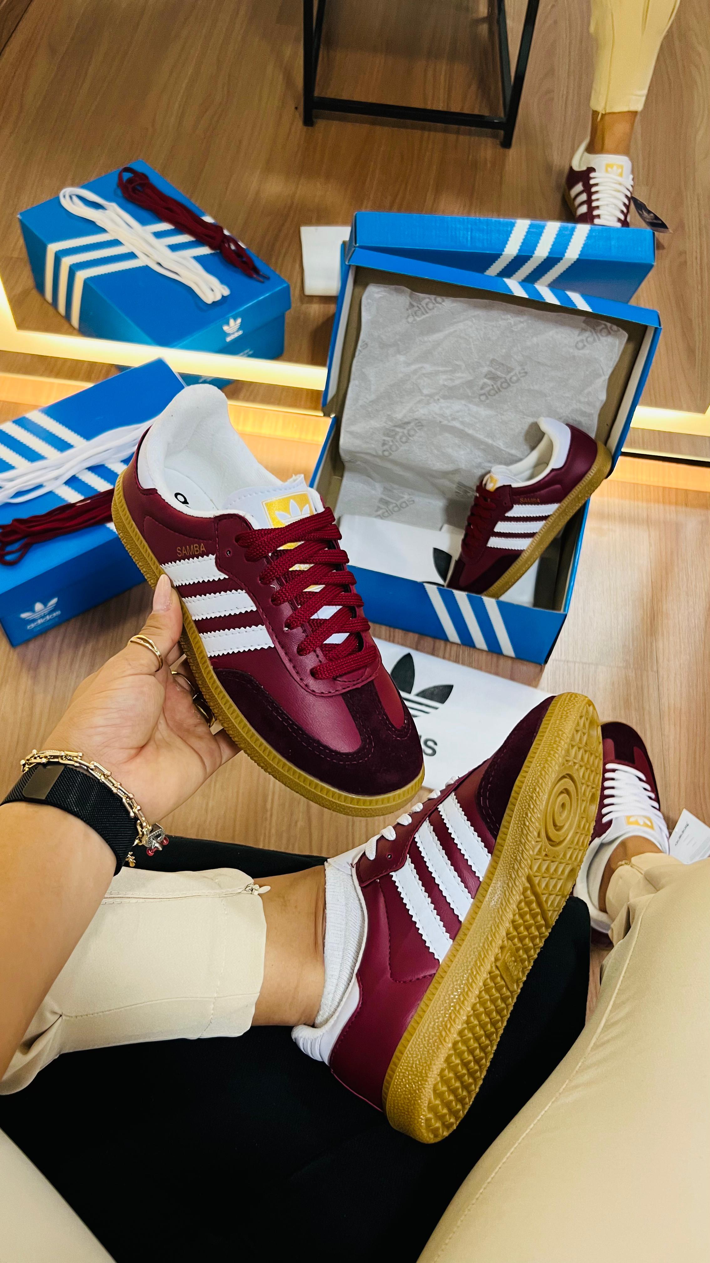 #018 Adidas Samba bordo 34 ao 39 R$227.90