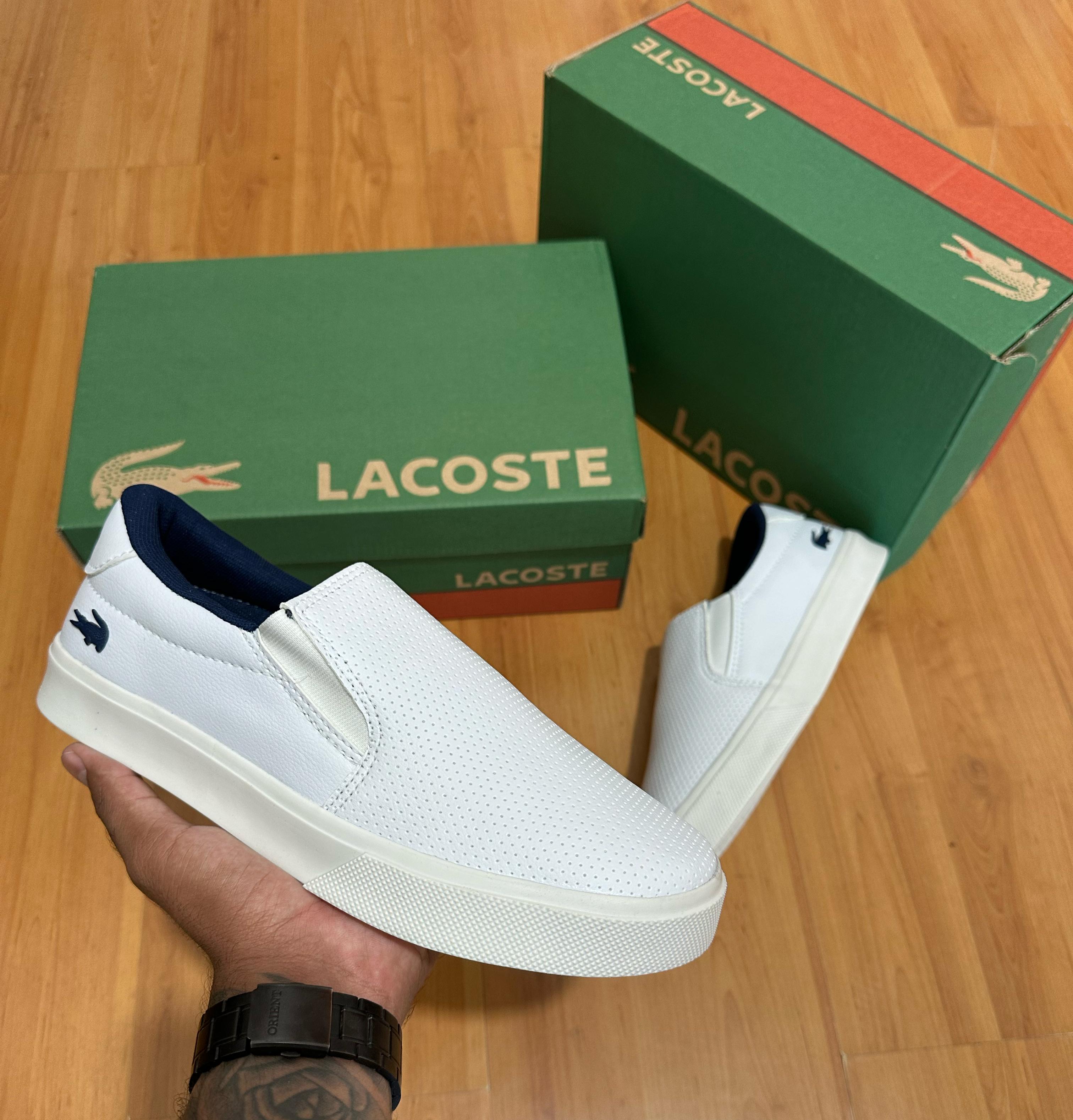 #020 Sapatênis Lacoste Iate branco do 38 ao 43 R$179,90