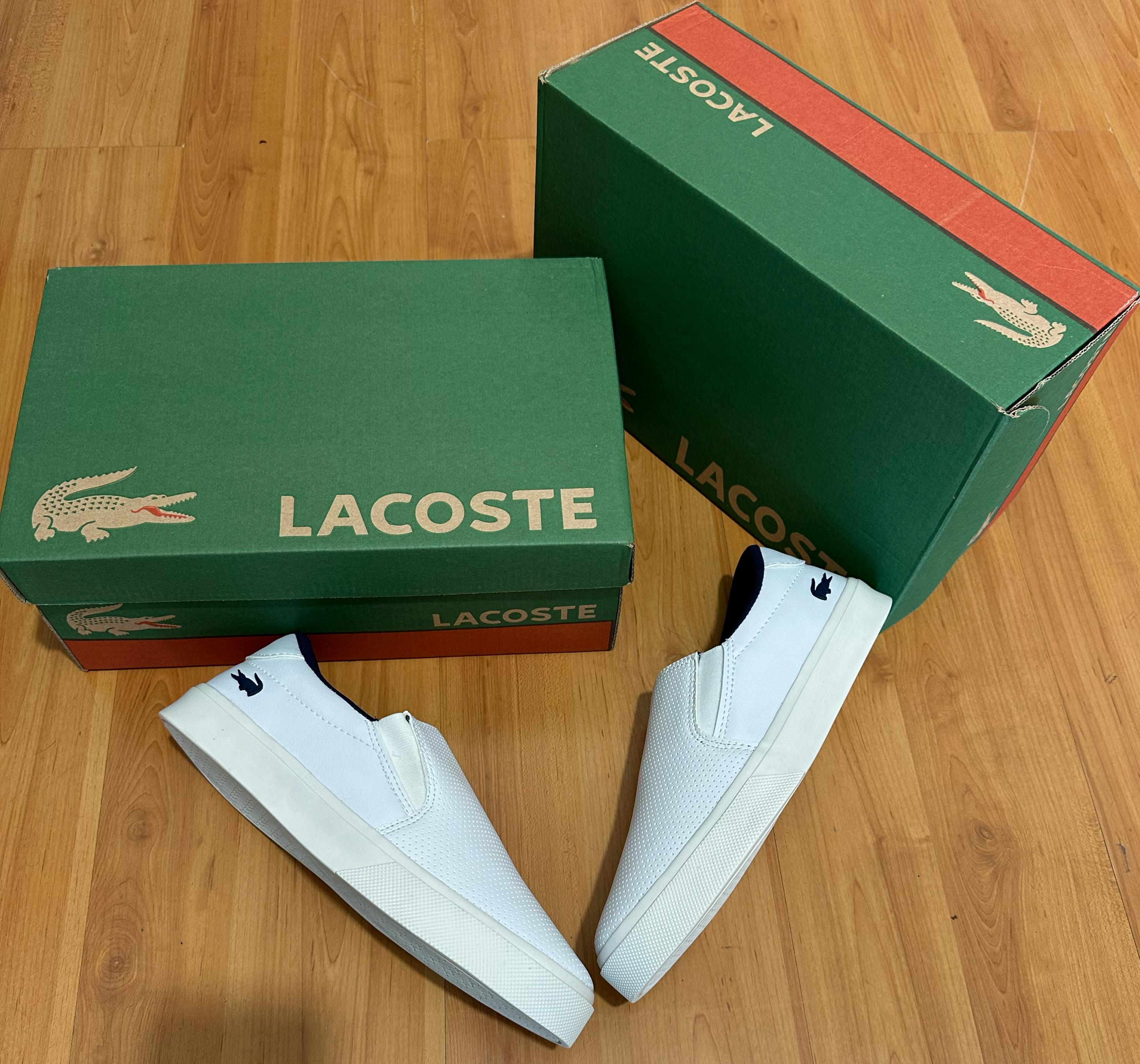 #020 Sapatênis Lacoste Iate branco do 38 ao 43 R$179,90
