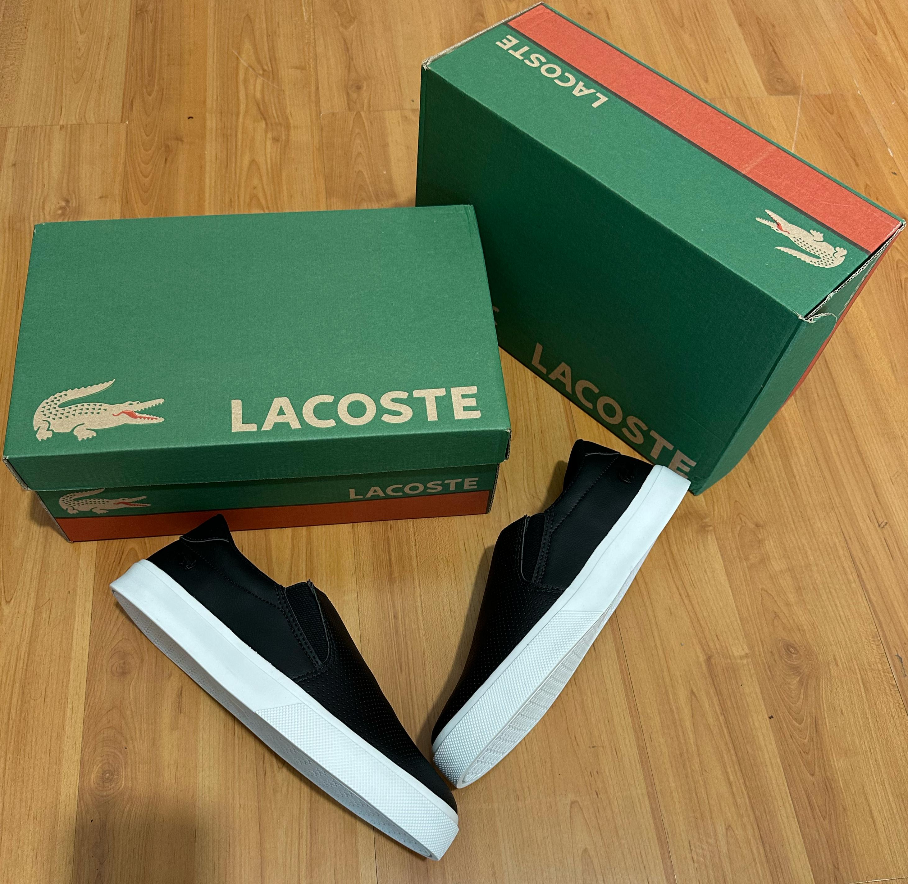 #031 Sapatênis Lacoste Iate preto do 38 ao 43 R$169,90