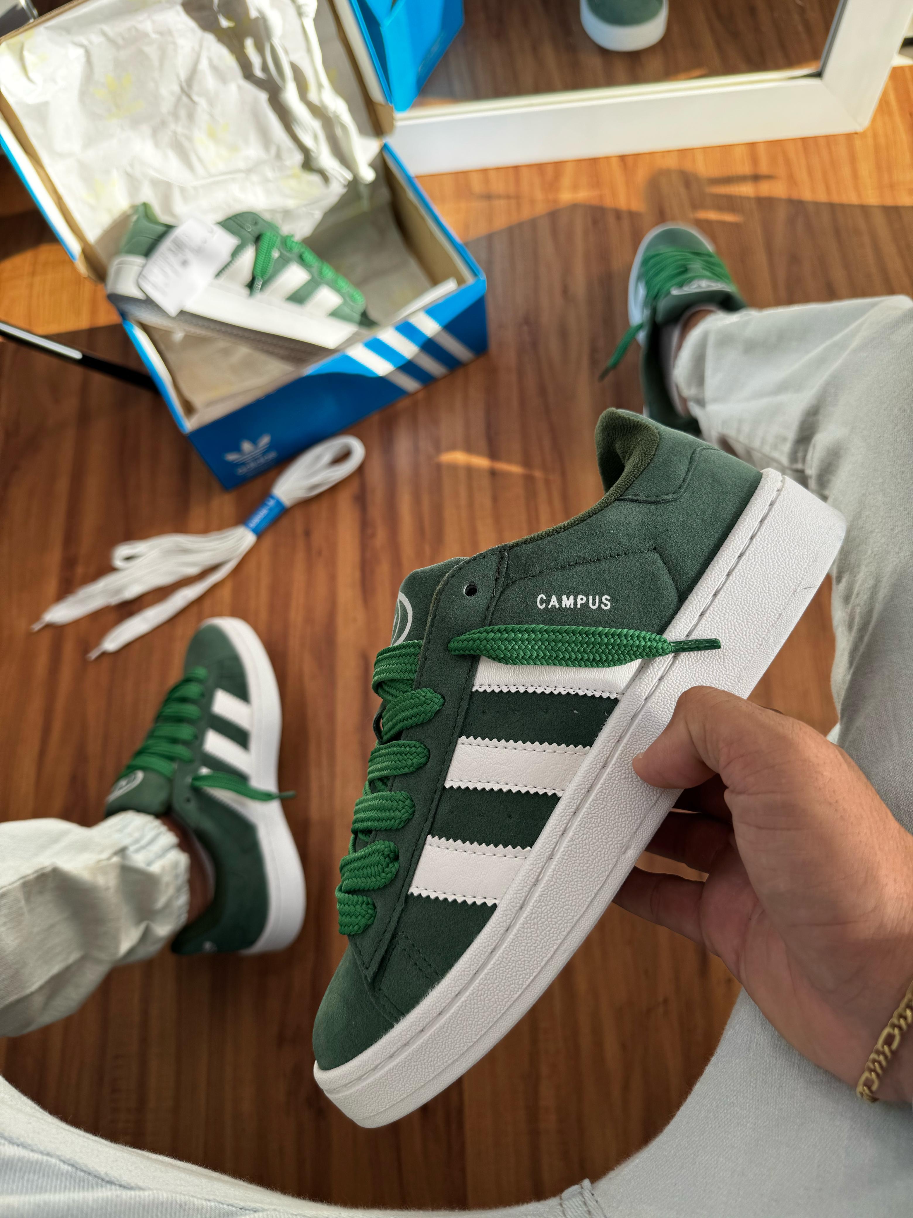 #042 Adidas Campus 1 Basic verde do 34 ao 42 $257,90