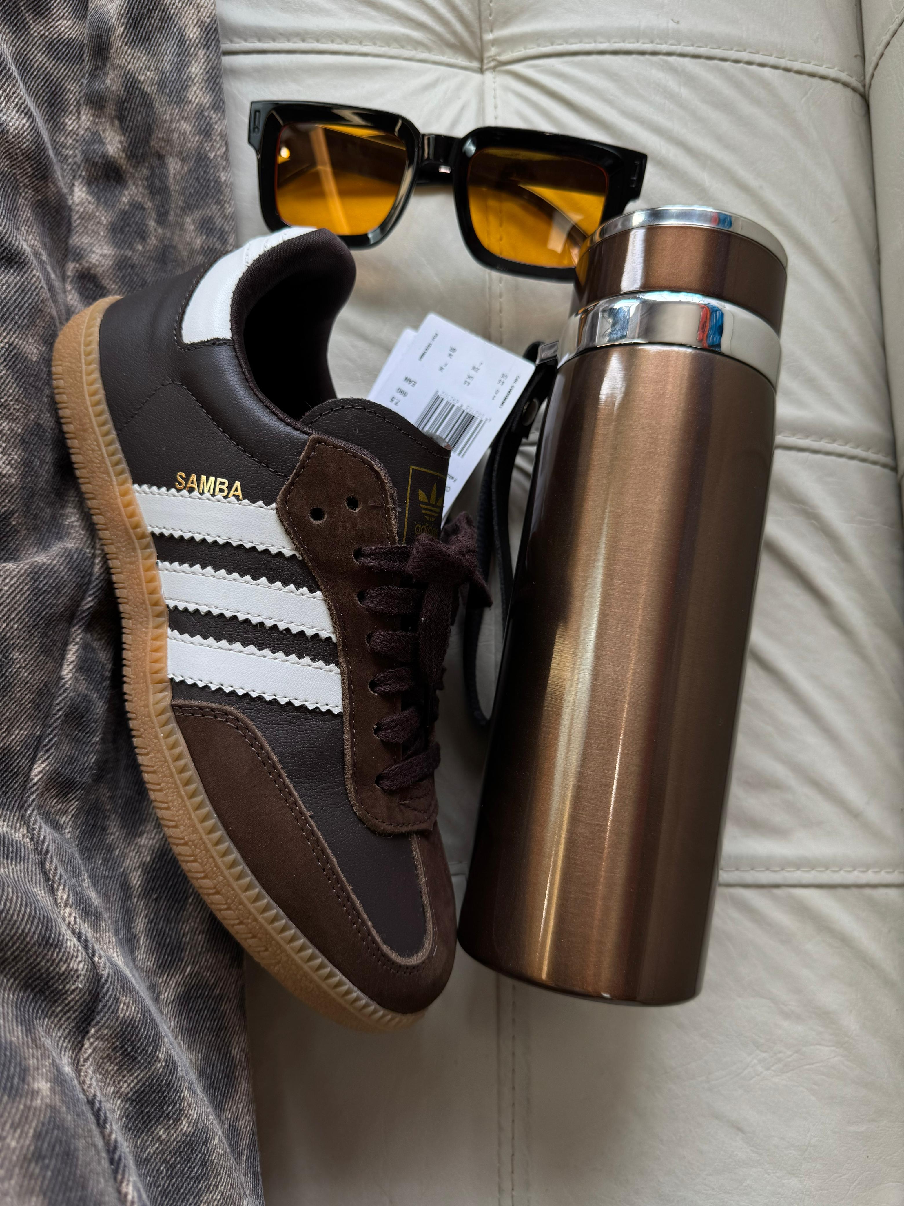 #049 Adidas Samba OG couro marron do 34 ao 39 R$339,90