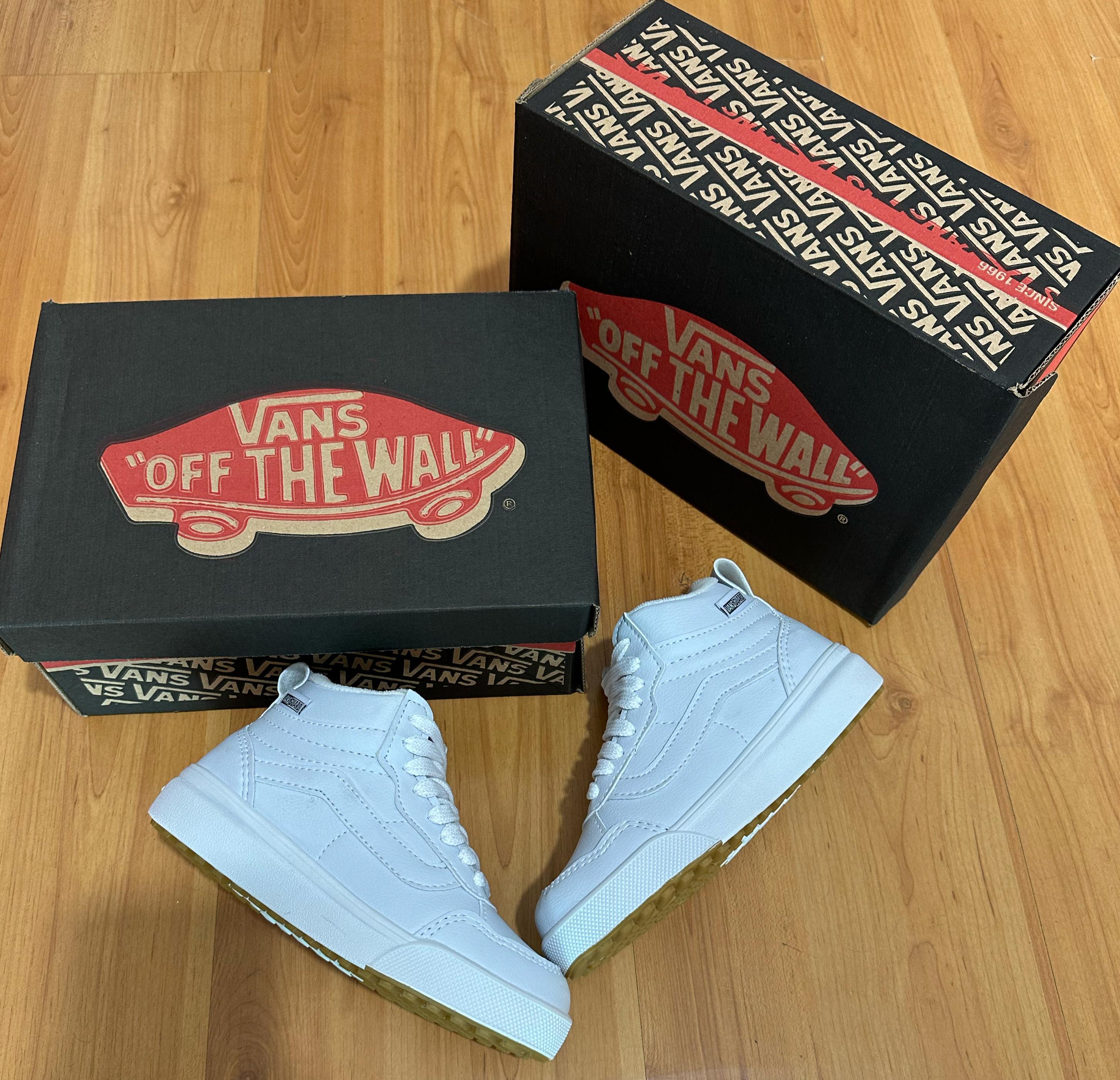 #056 Vans Ultra infantil bota branco do 26 ao 33 R$159,90