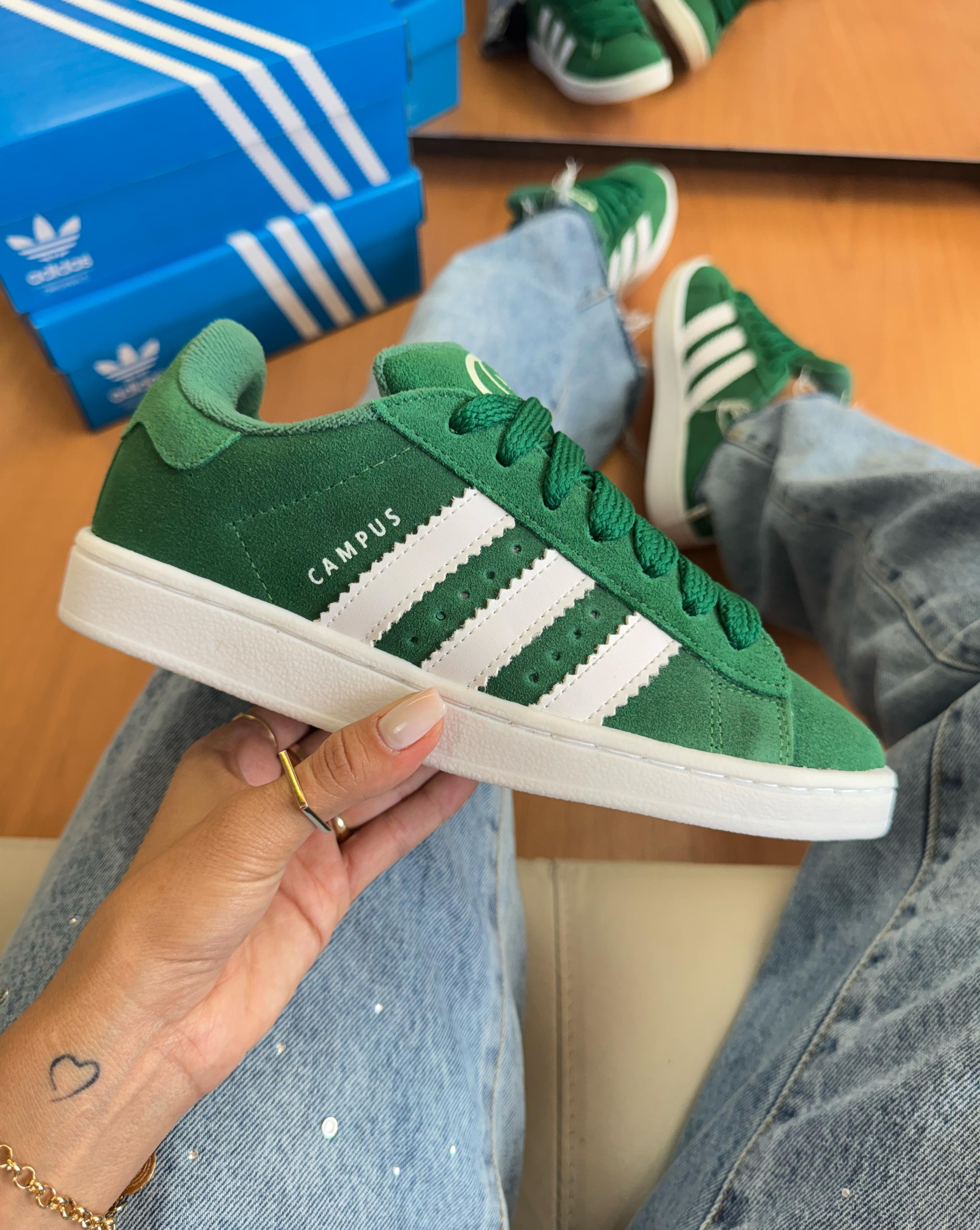 #073 Adidas Campus OOs couro prime verde do 34 ao 43 R$339,90