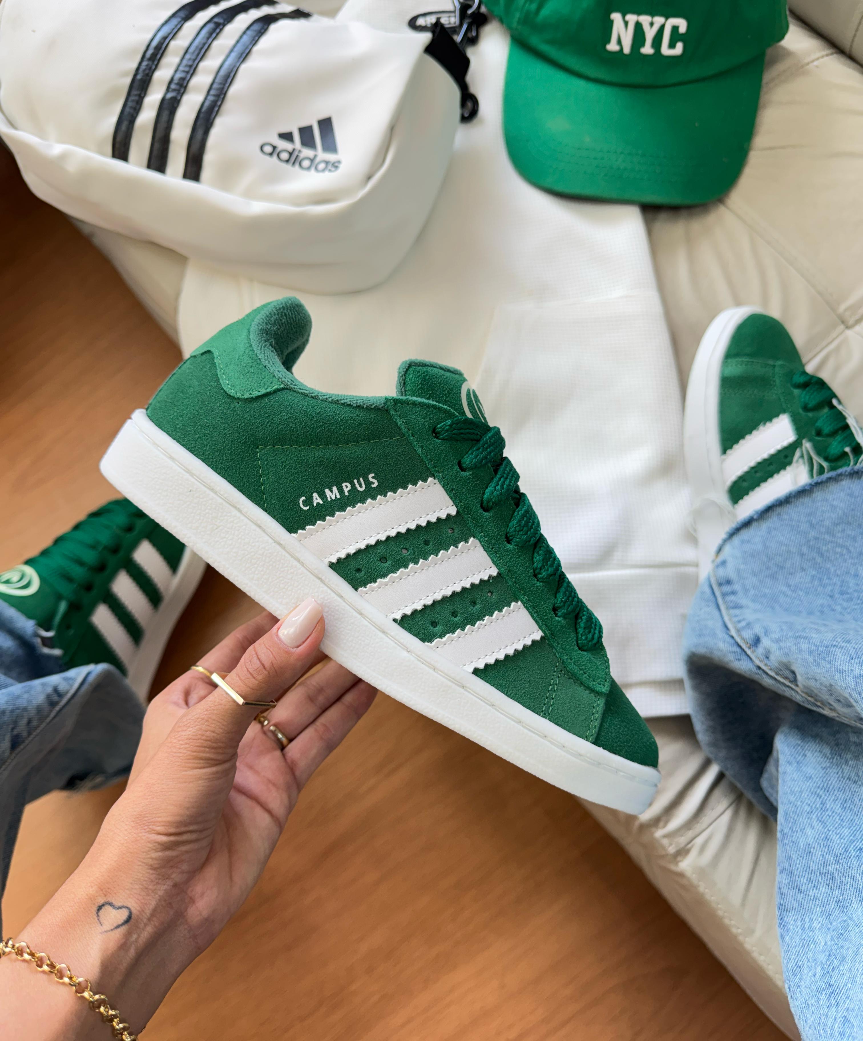 #073 Adidas Campus OOs couro prime verde do 34 ao 43 R$339,90