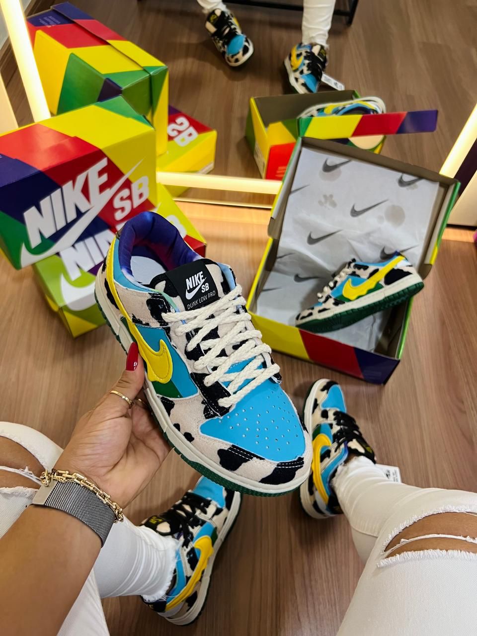 #085 Nike Dunk Vaquinha, disponível 34 ao 39 R$229,90