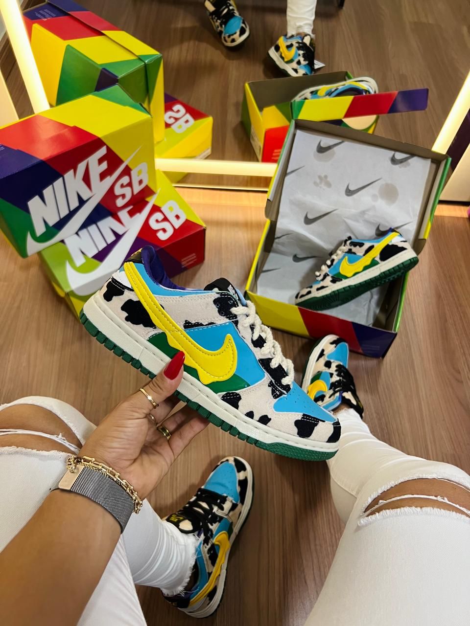 #085 Nike Dunk Vaquinha, disponível 34 ao 39 R$229,90