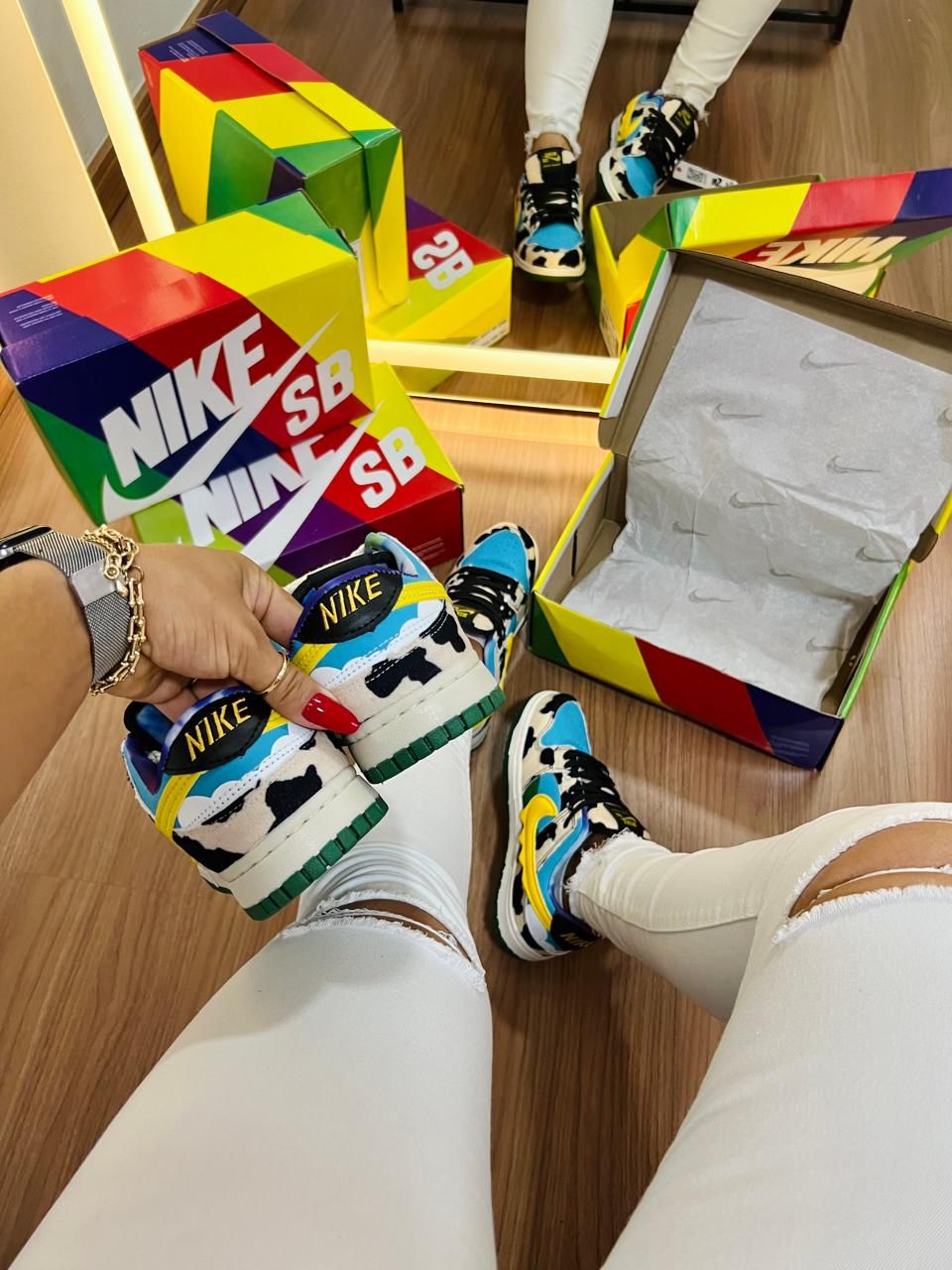 #085 Nike Dunk Vaquinha, disponível 34 ao 39 R$229,90