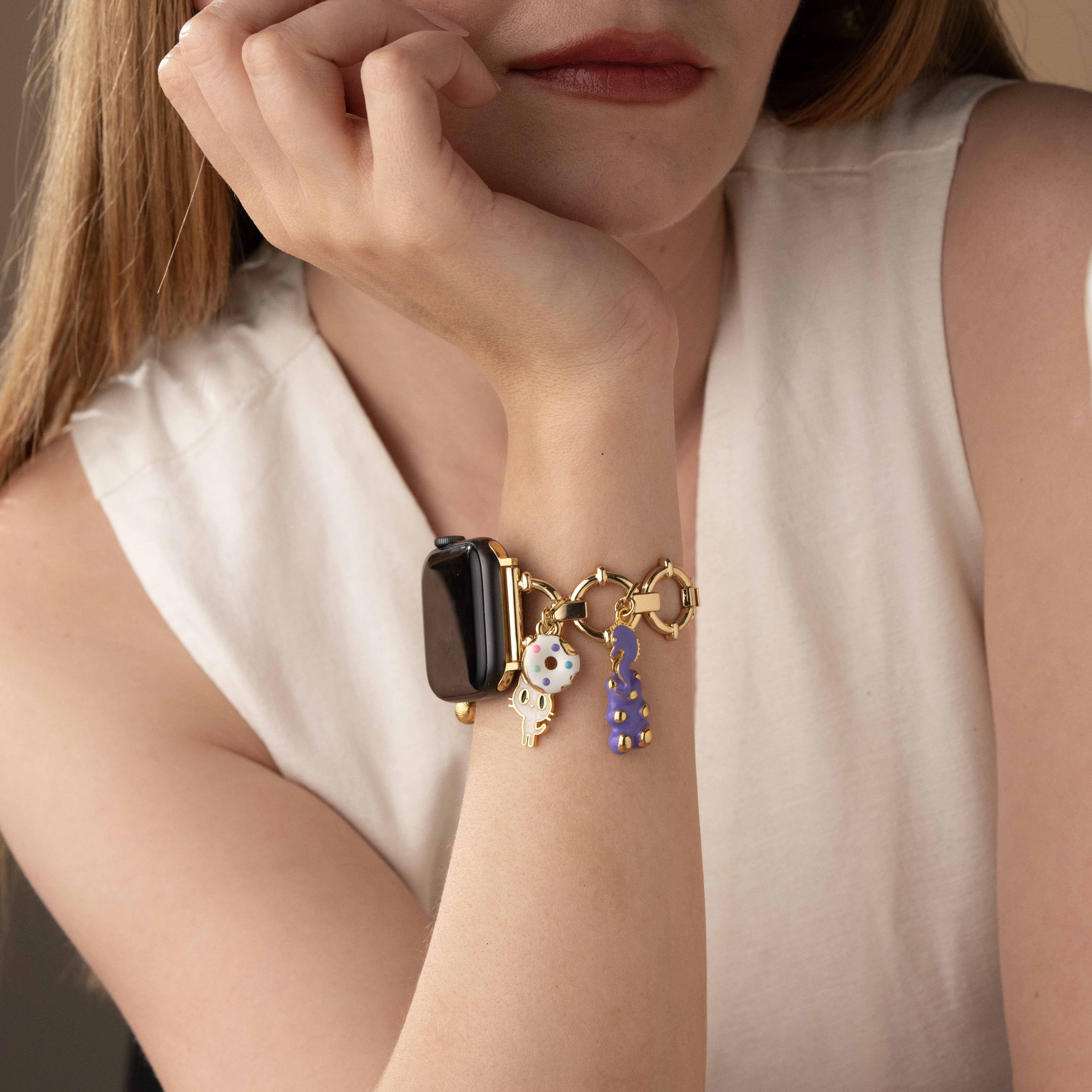 Personalized Gold Apple Watch Band