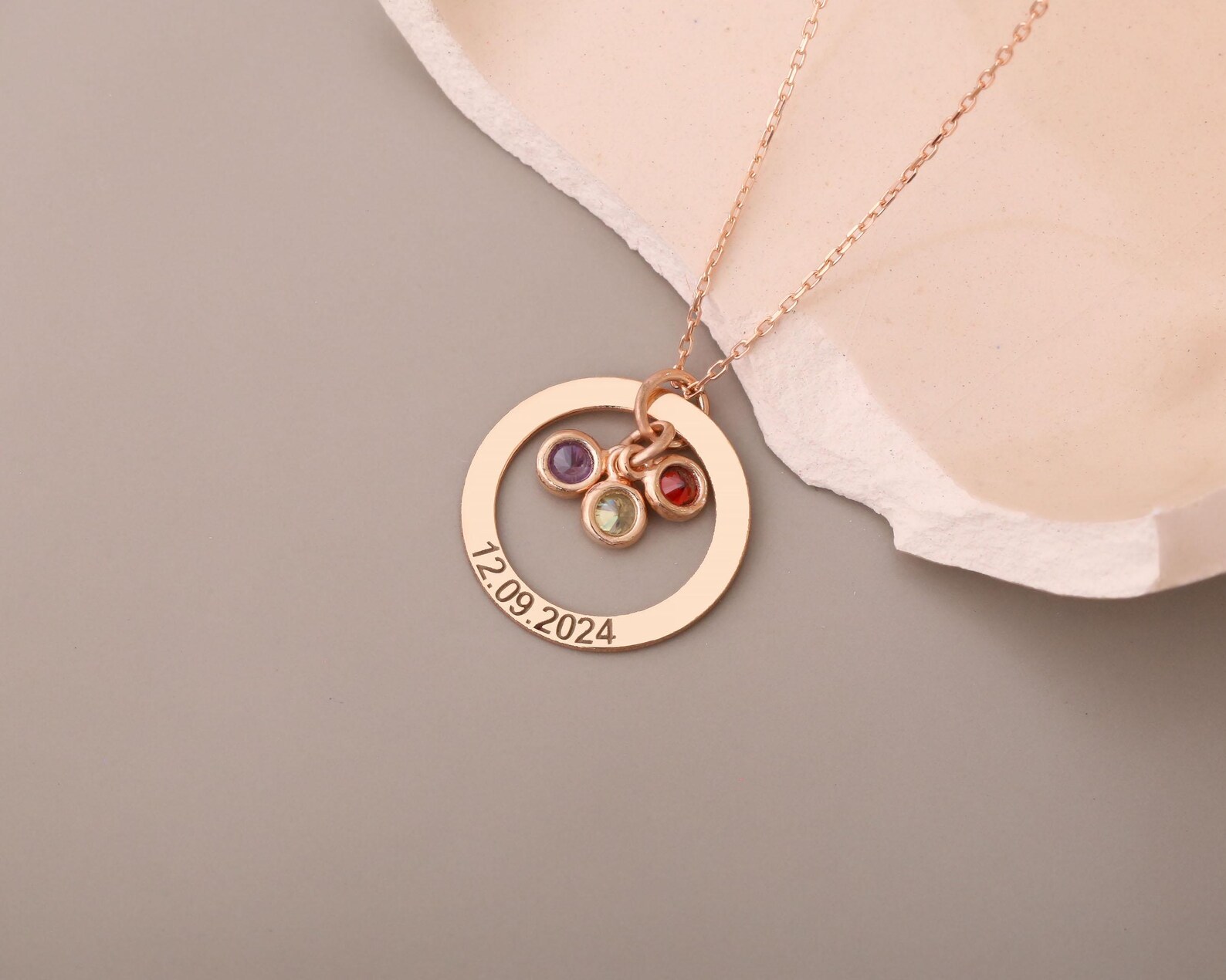Personalized Birthstone Necklace