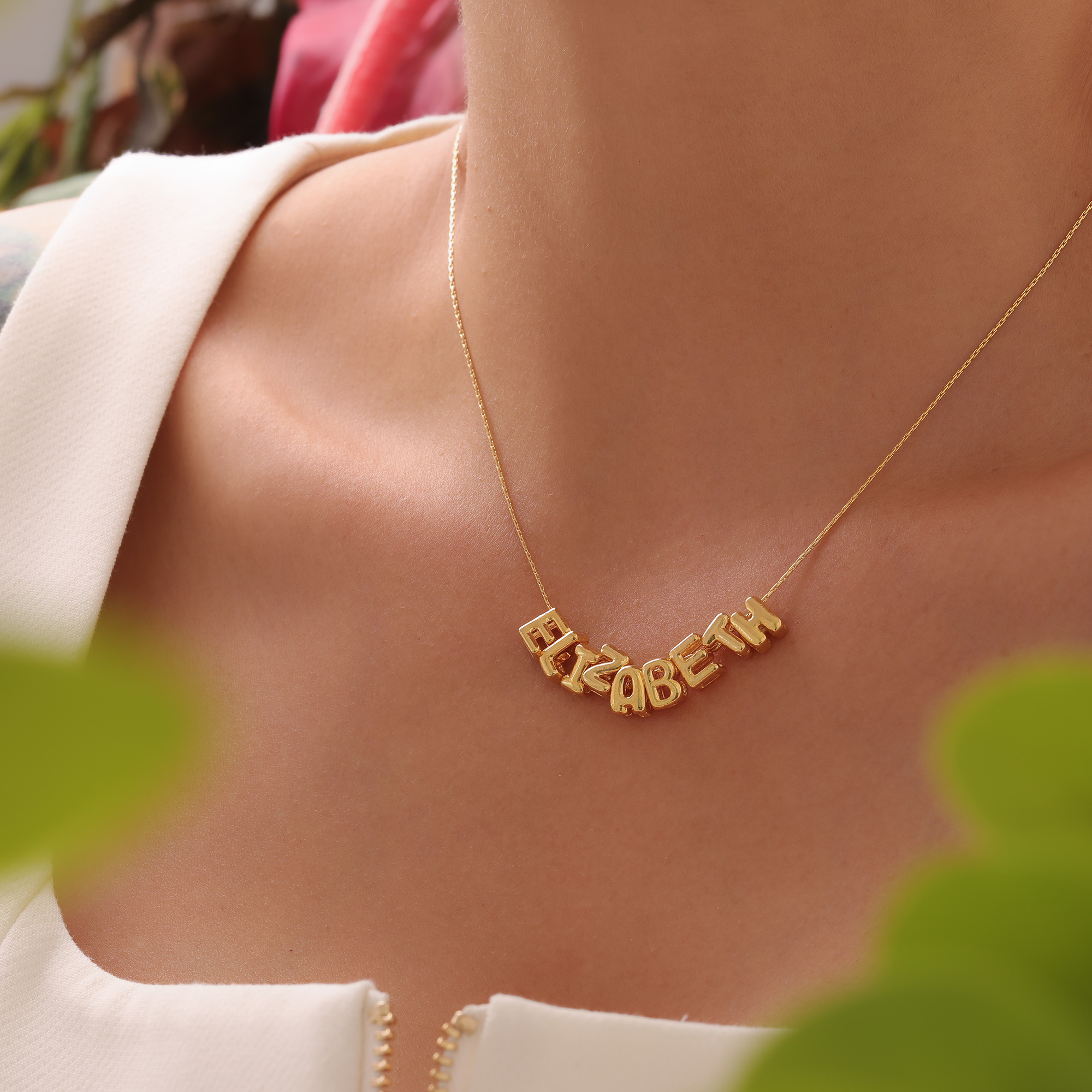 Personalized Name Letter Necklace