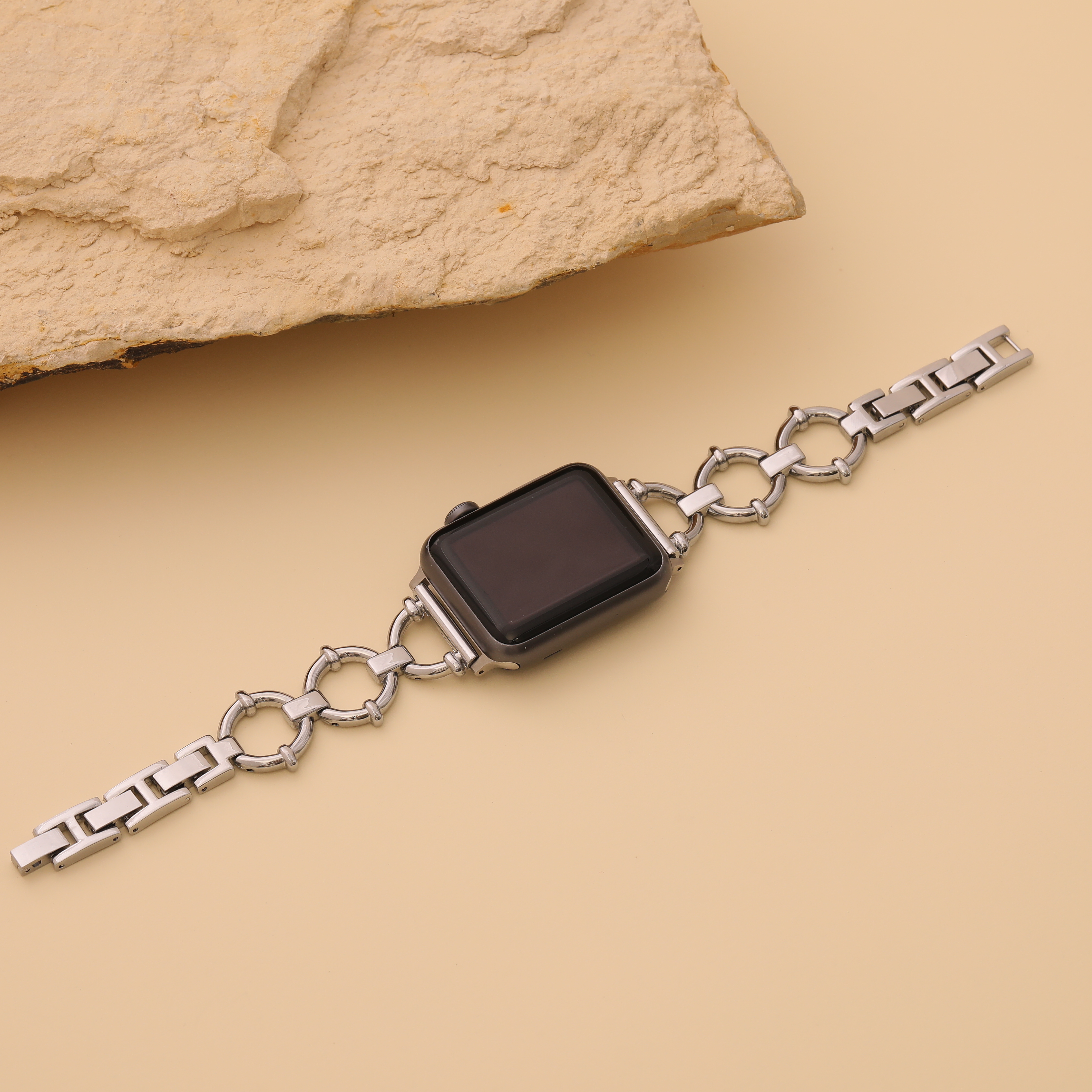 Personalized Silver Watch Band