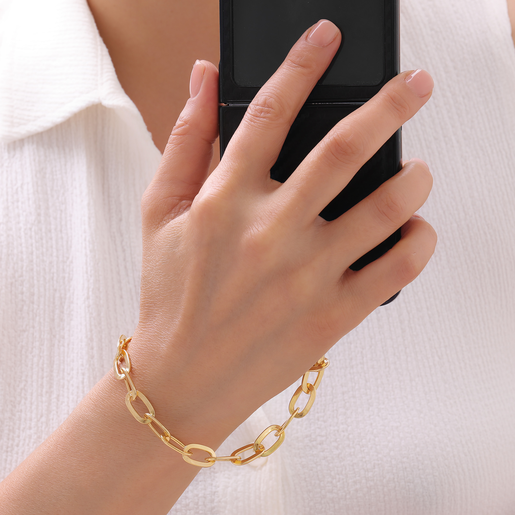 Gold Charm Phone Bracelet