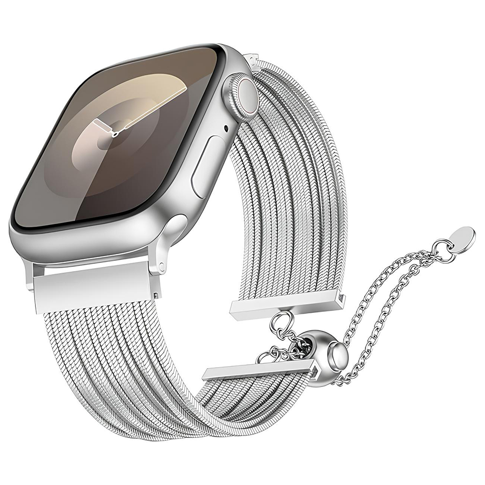Luxury Silver Smartwatch Strap