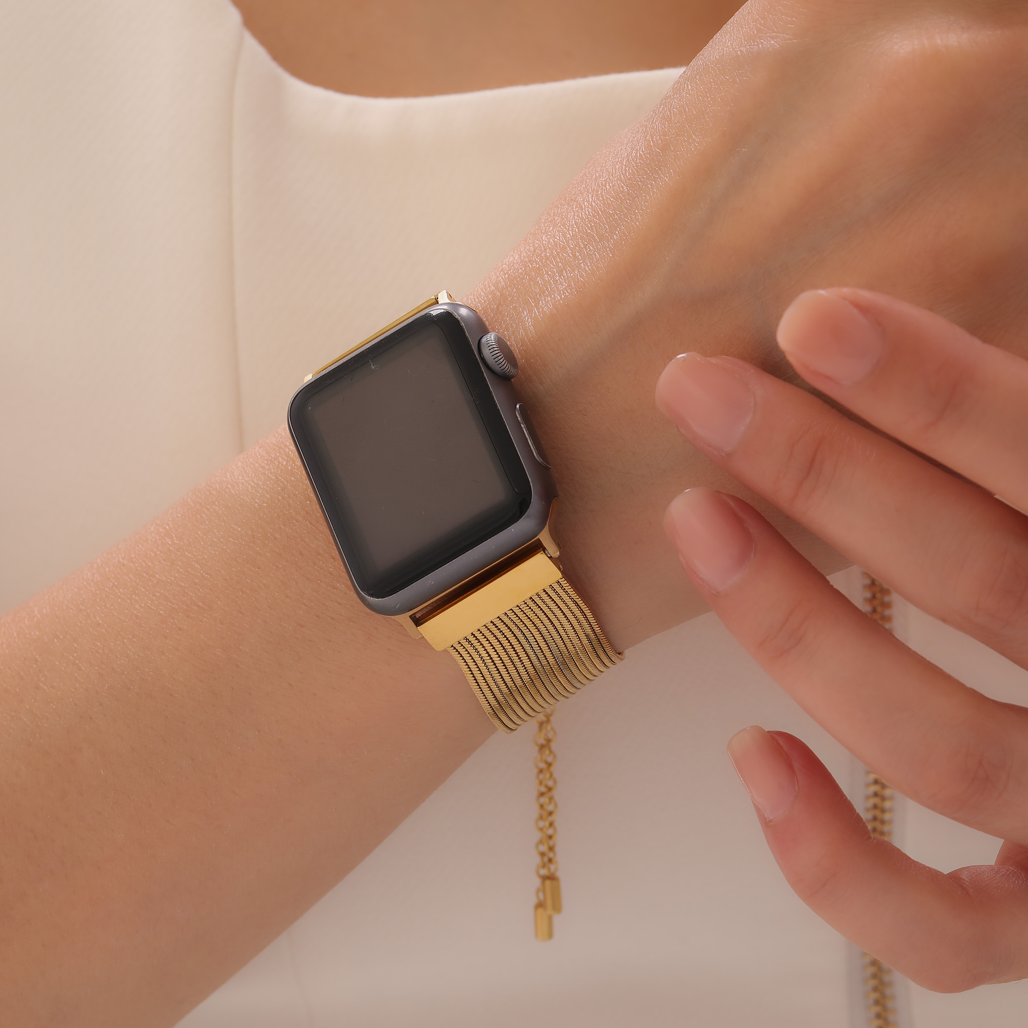 Luxury Rose Gold Smartwatch Strap