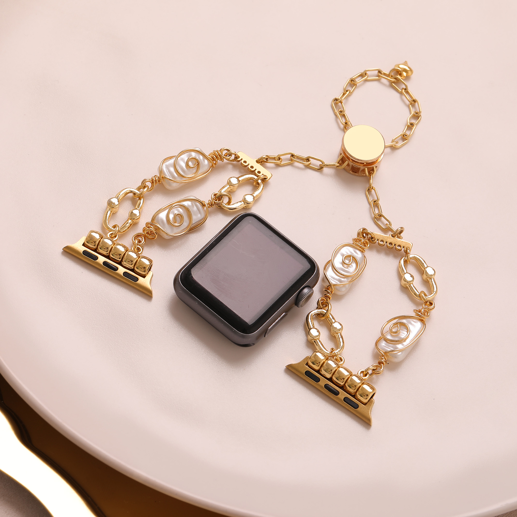 Luxury Pearl Chain Smartwatch Strap