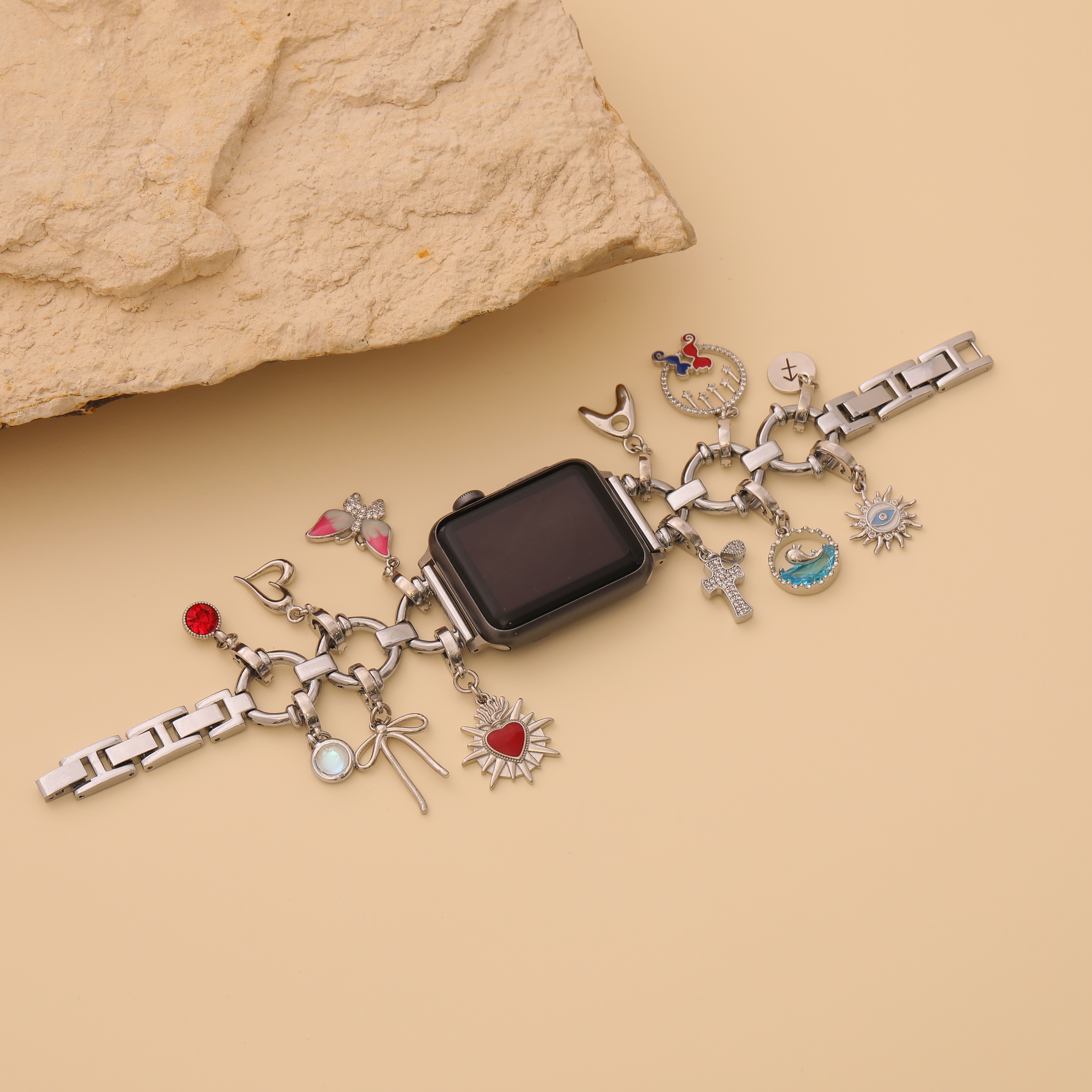 Personalized Silver Watch Band