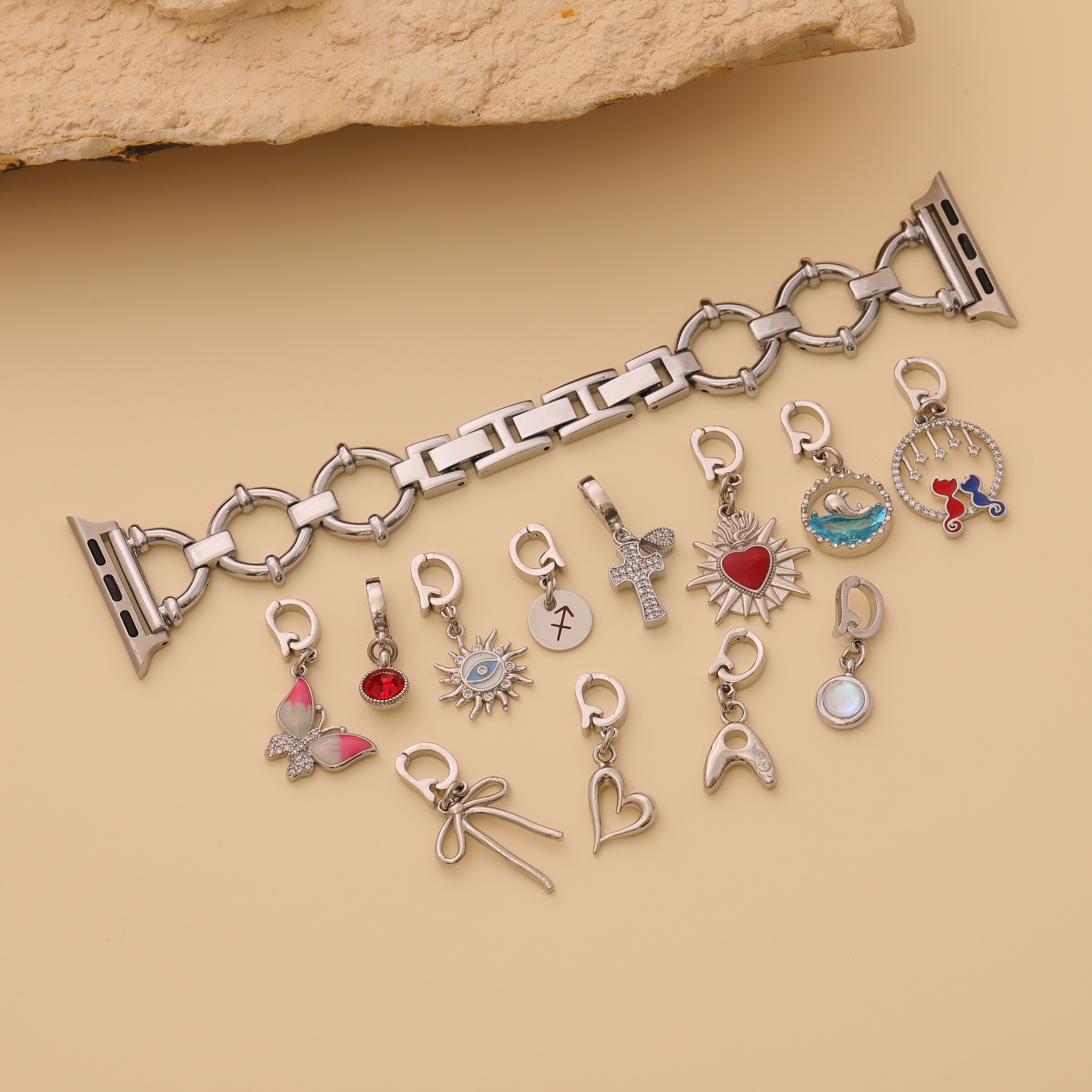 Personalized Silver Watch Band