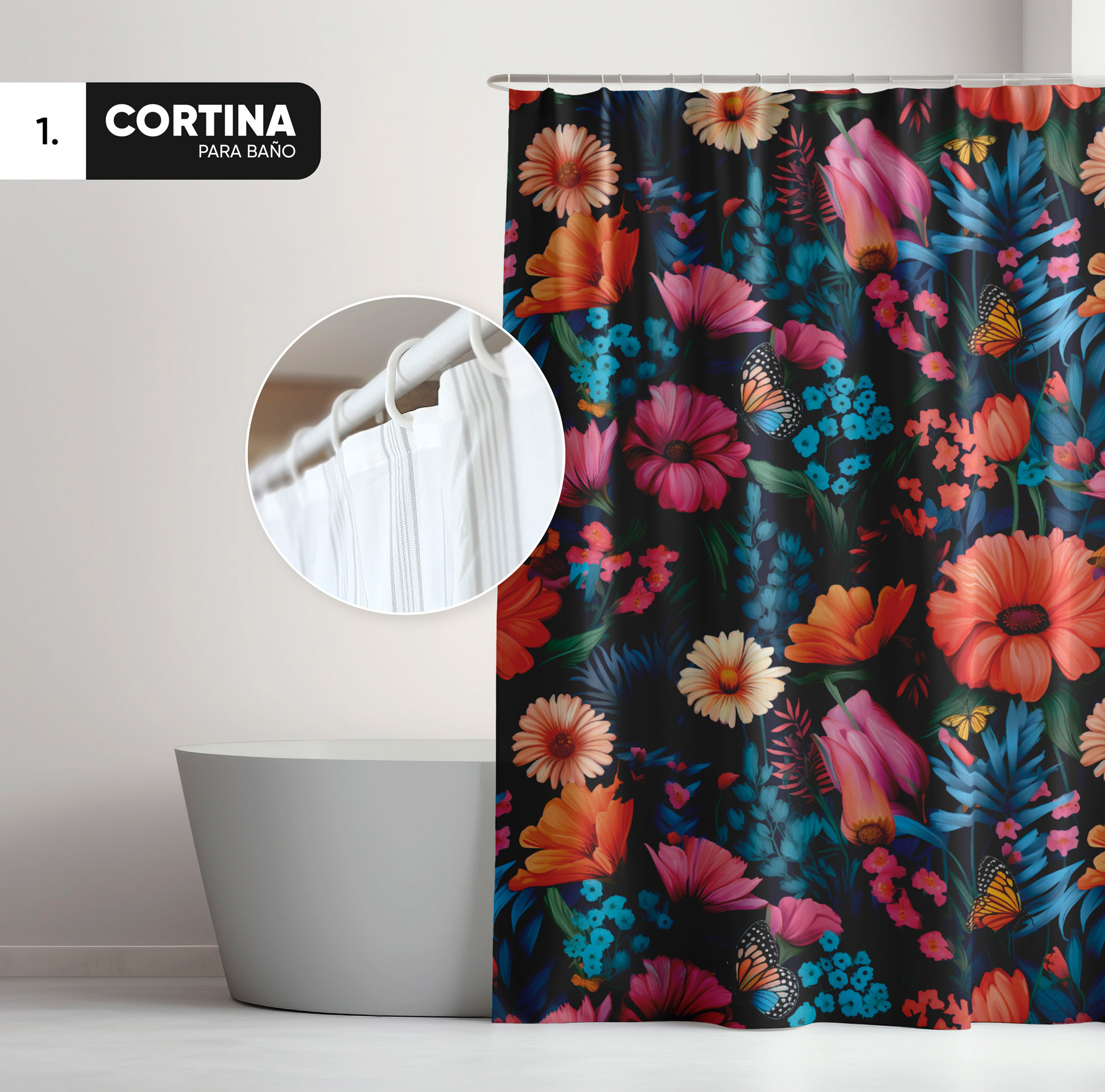 Cortina para baño