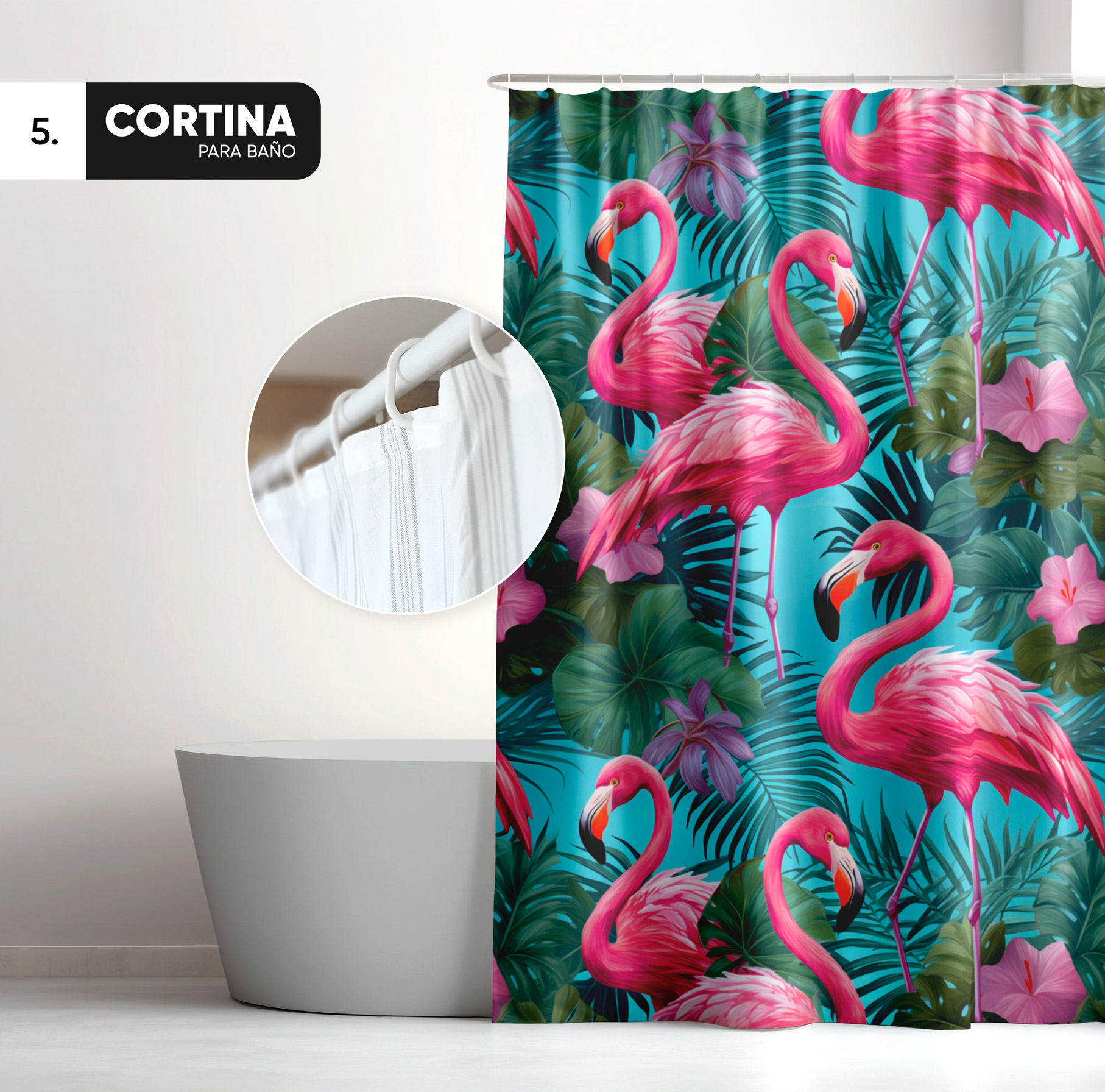Cortina para baño