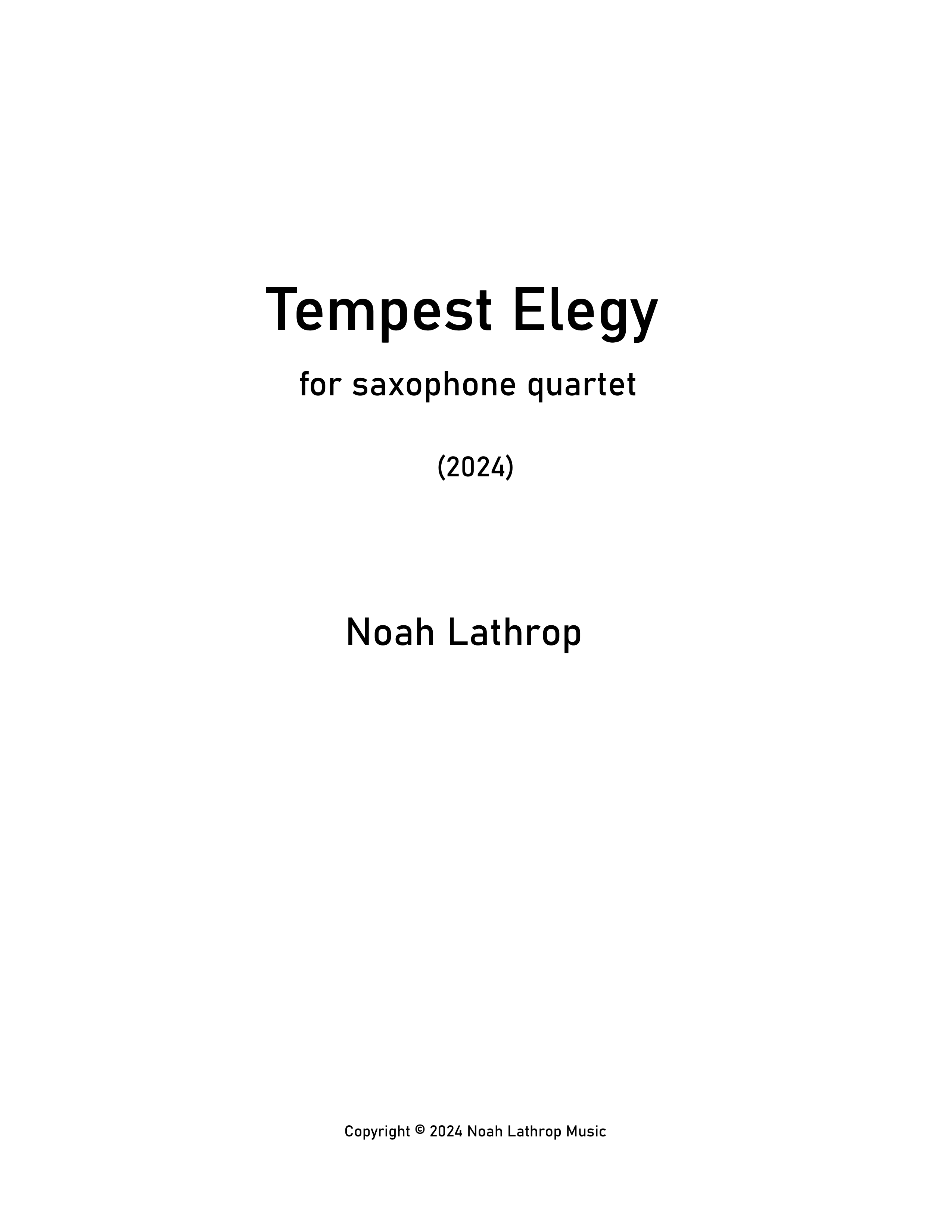 Tempest Elegy