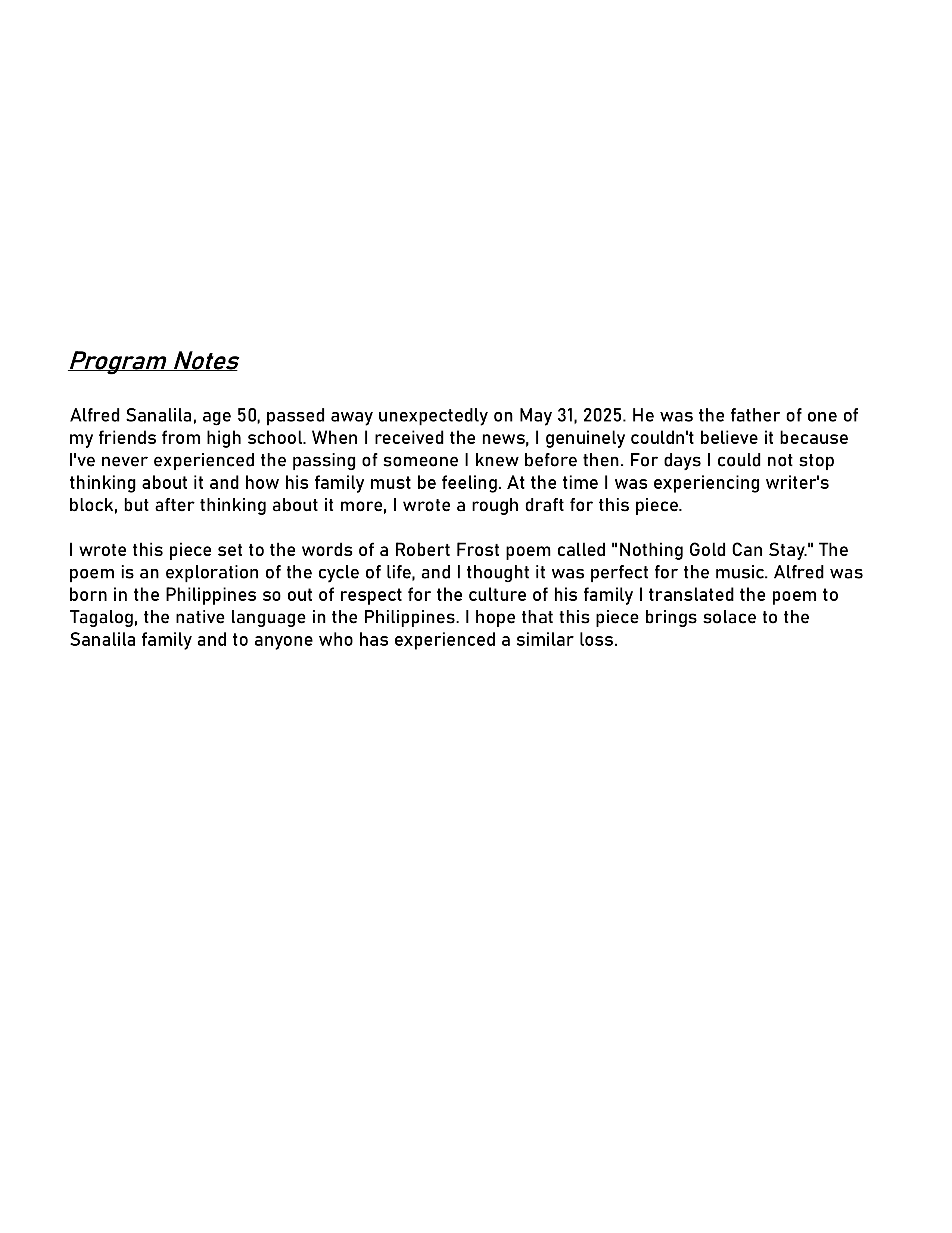 Nothing Gold Can Stay