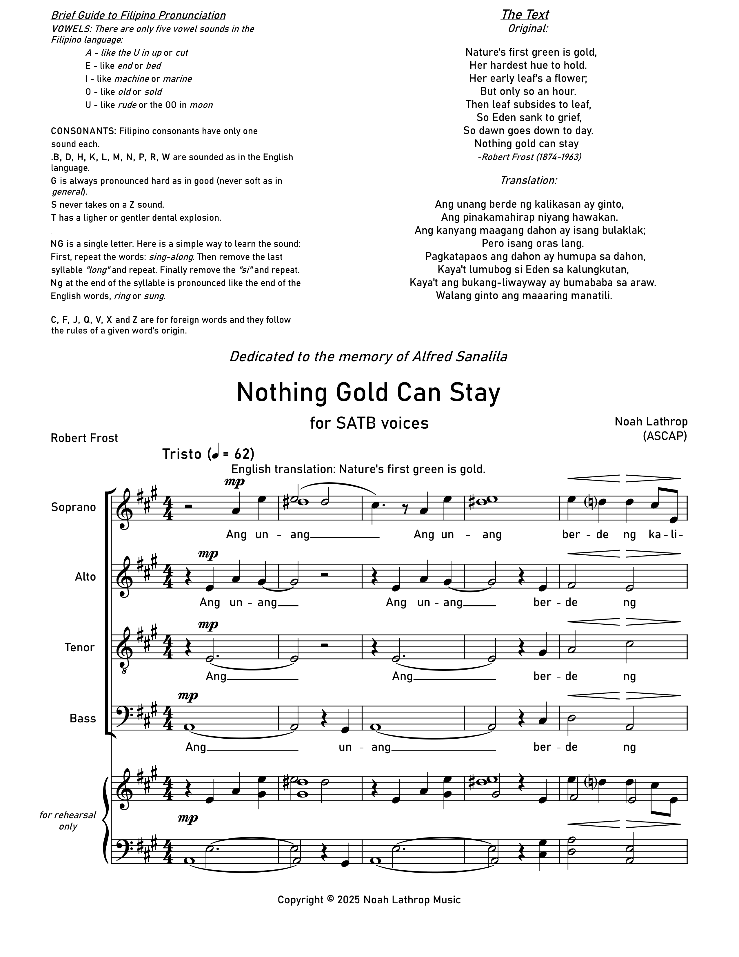 Nothing Gold Can Stay