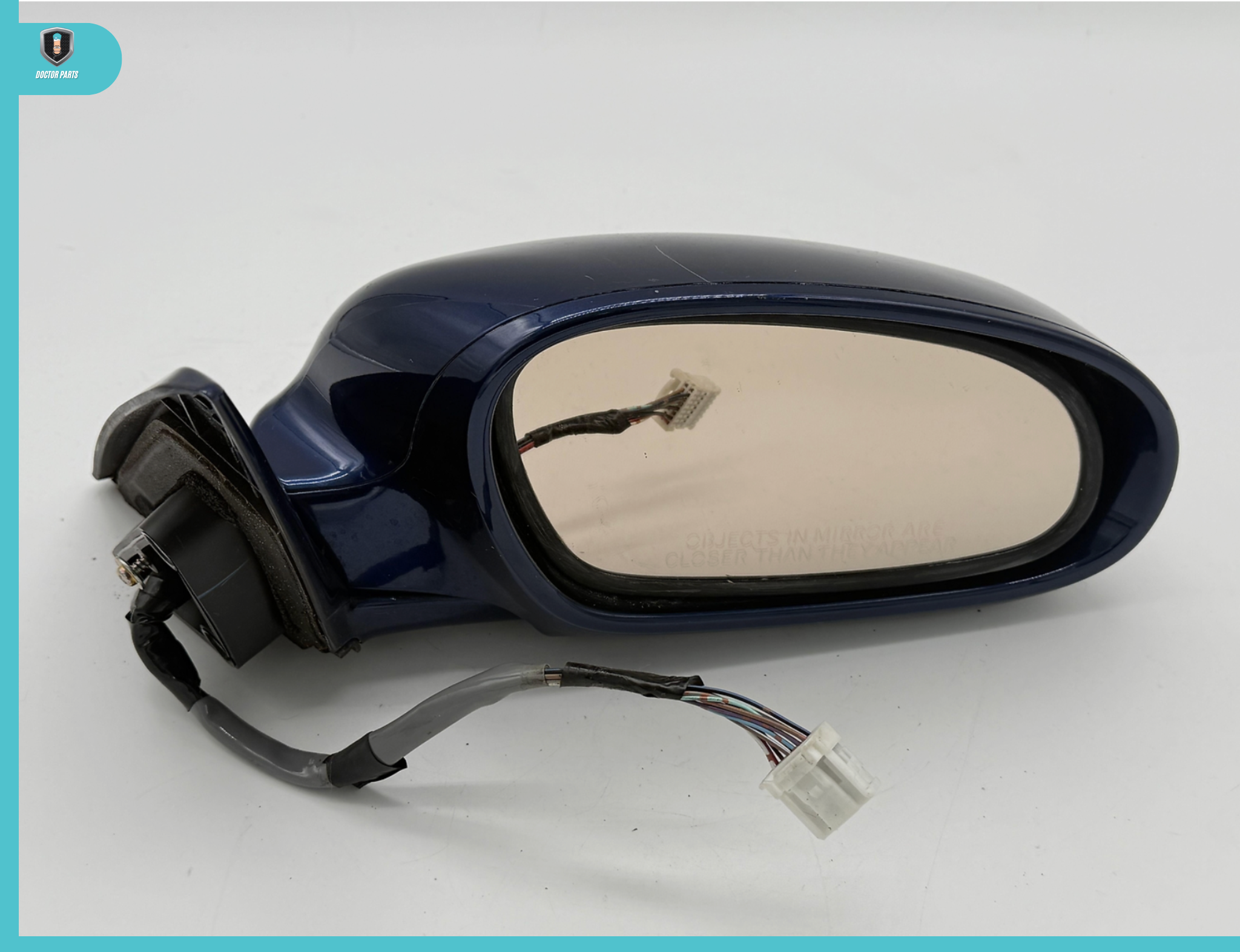02-08 LEXUS SC430 PASSENGER RIGHT SIDE POWER DOOR MIRROR W/ GLASS BLUE OEM