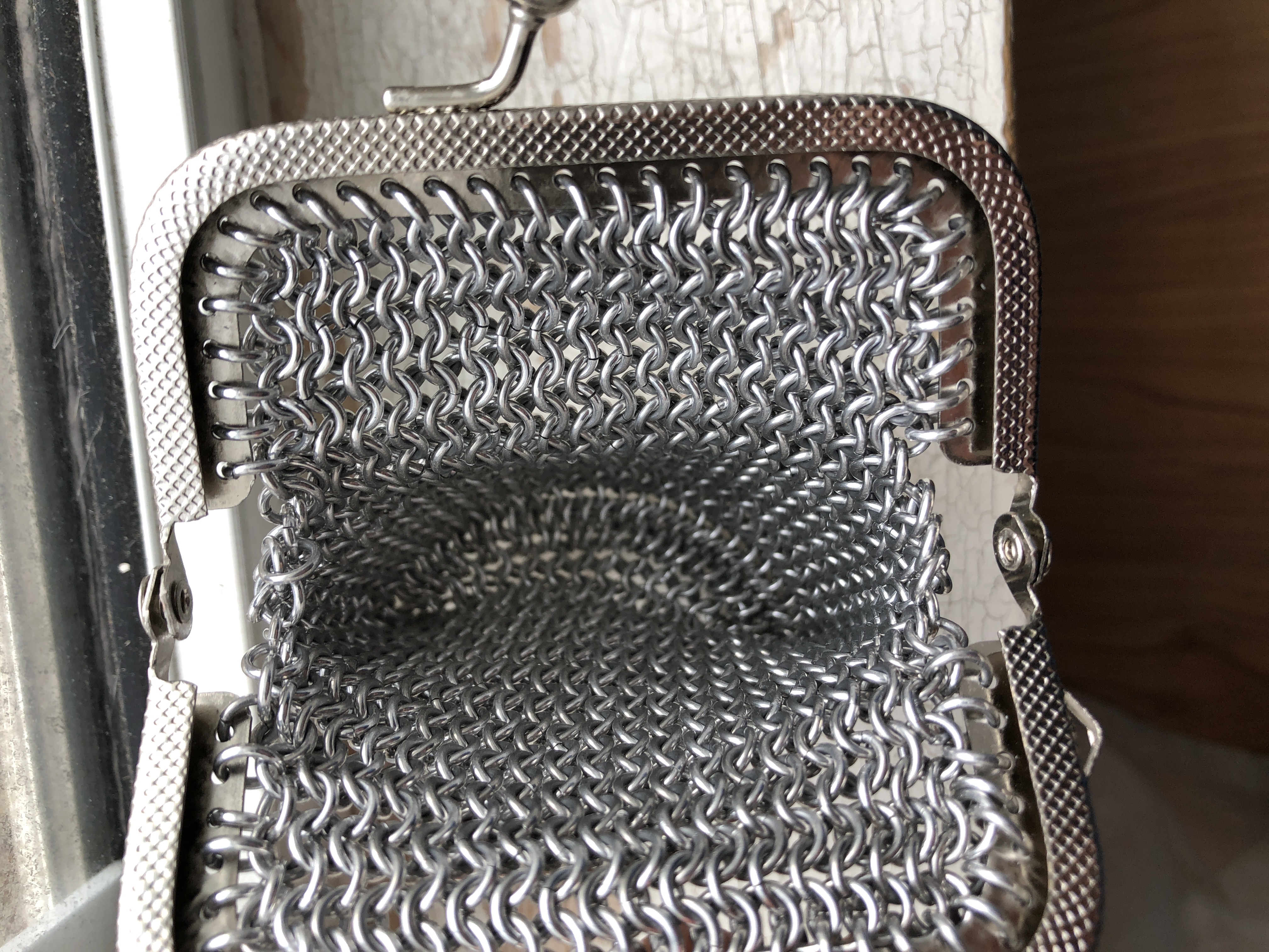 Chainmaille Coin Purse, Vintage Style