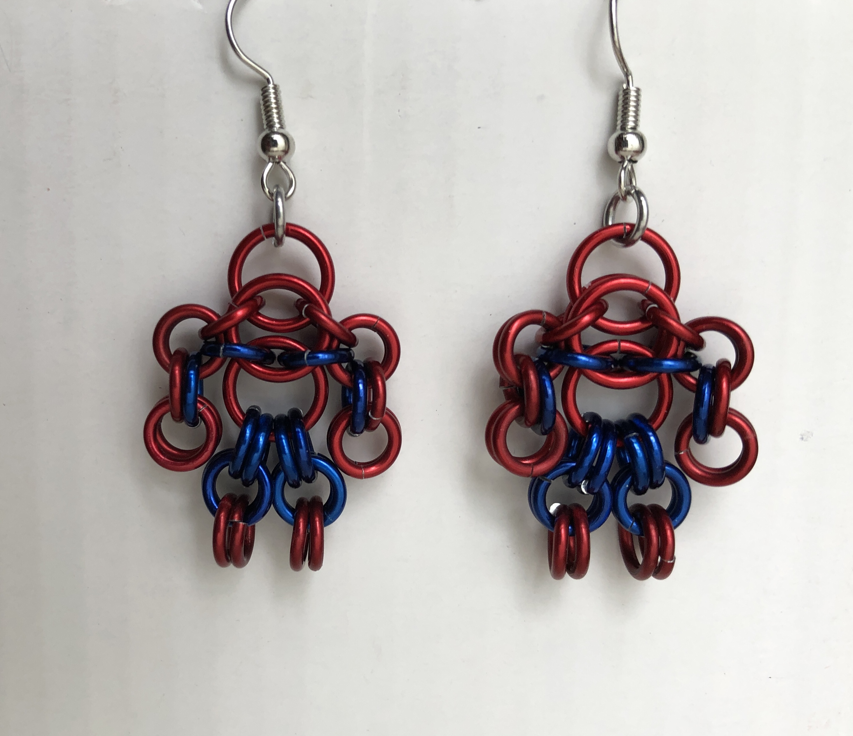 Spider Man Chainmaille Earrings