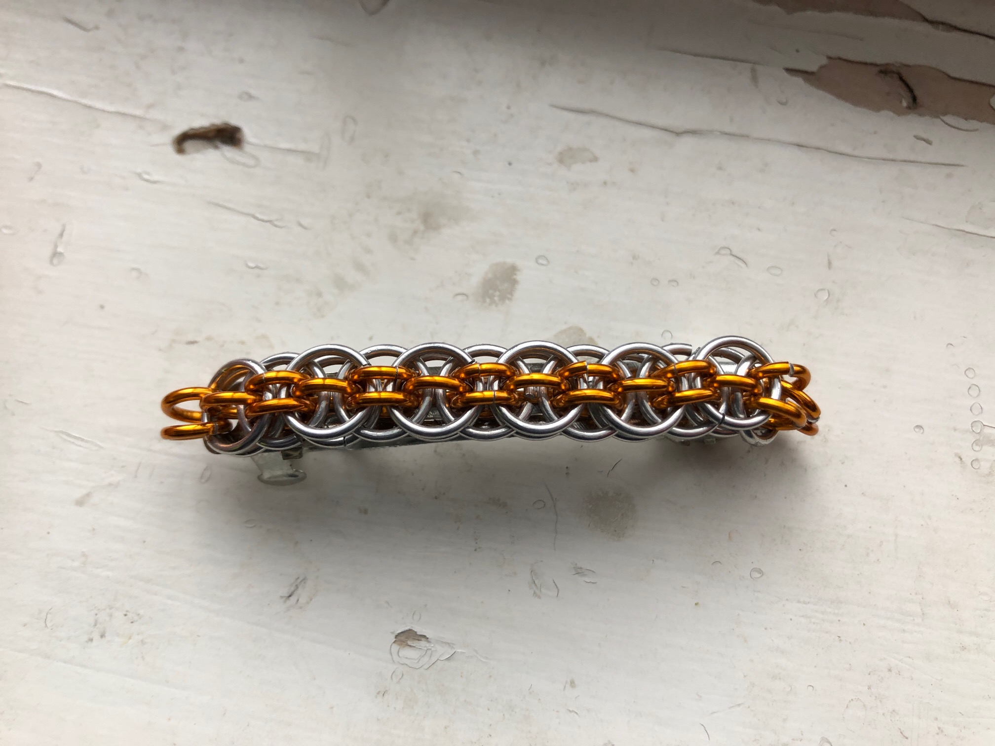 Chainmaille Small Barrette--Multiple Colors!