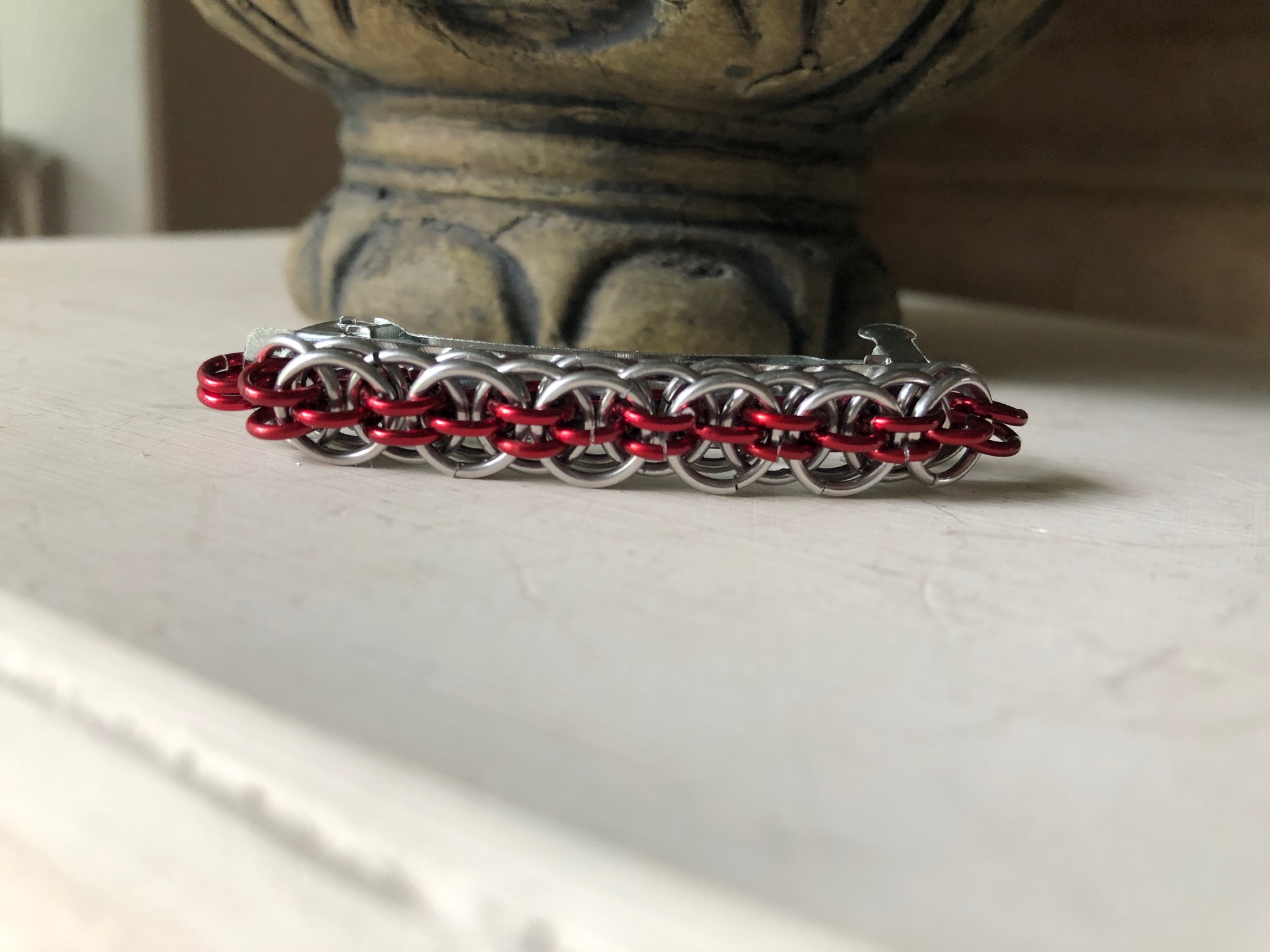 Chainmaille Small Barrette--Multiple Colors!