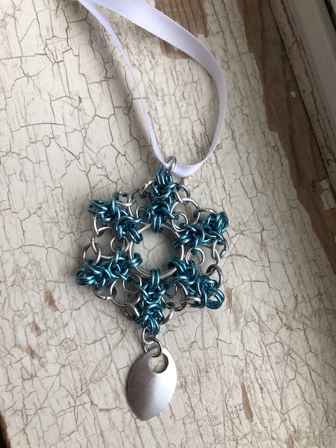 Chainmaille Snowflake Ornament