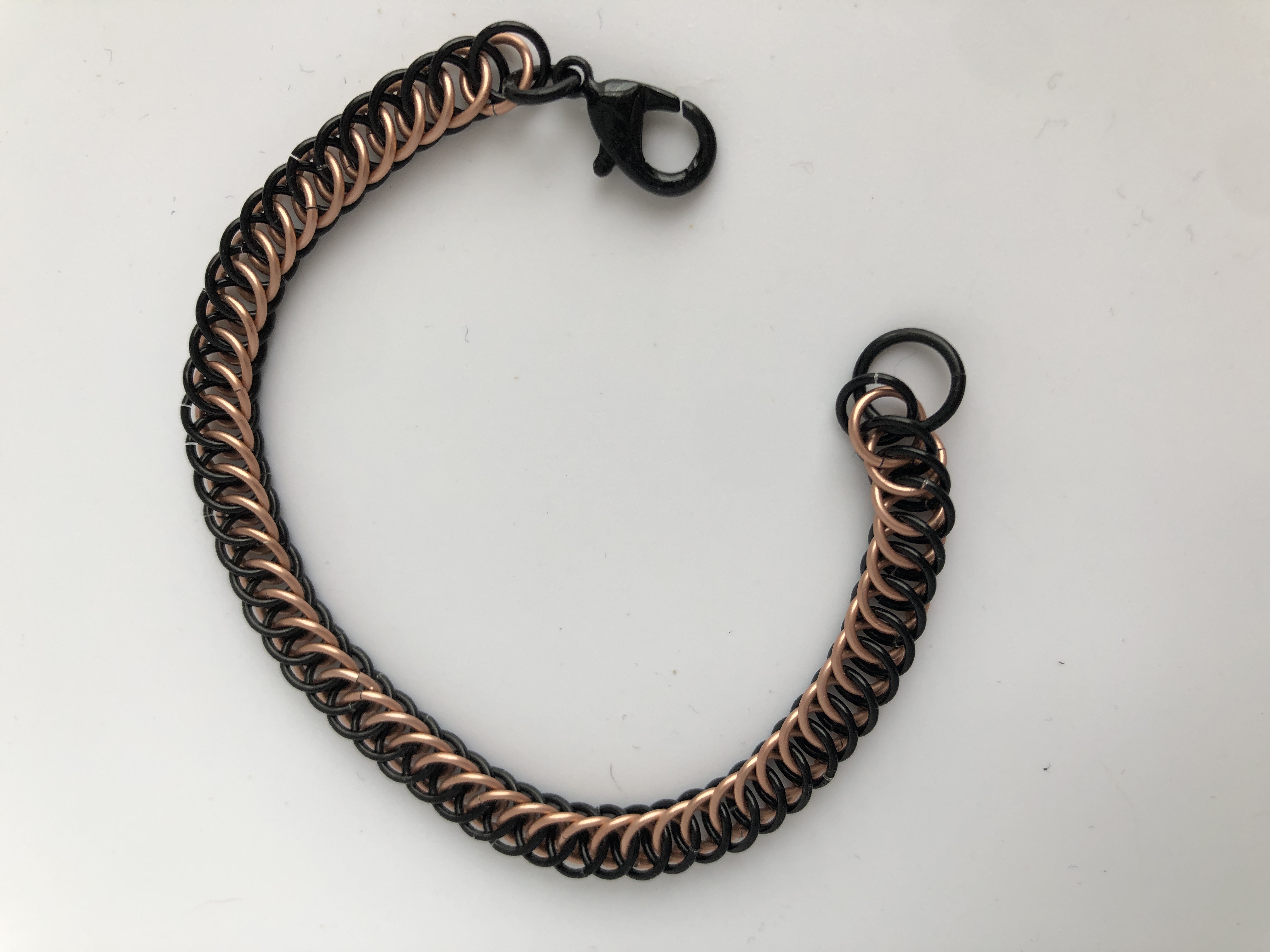 Half Persion Chainmaille Bracelets - Multiple Colors! 3/16" Ring width