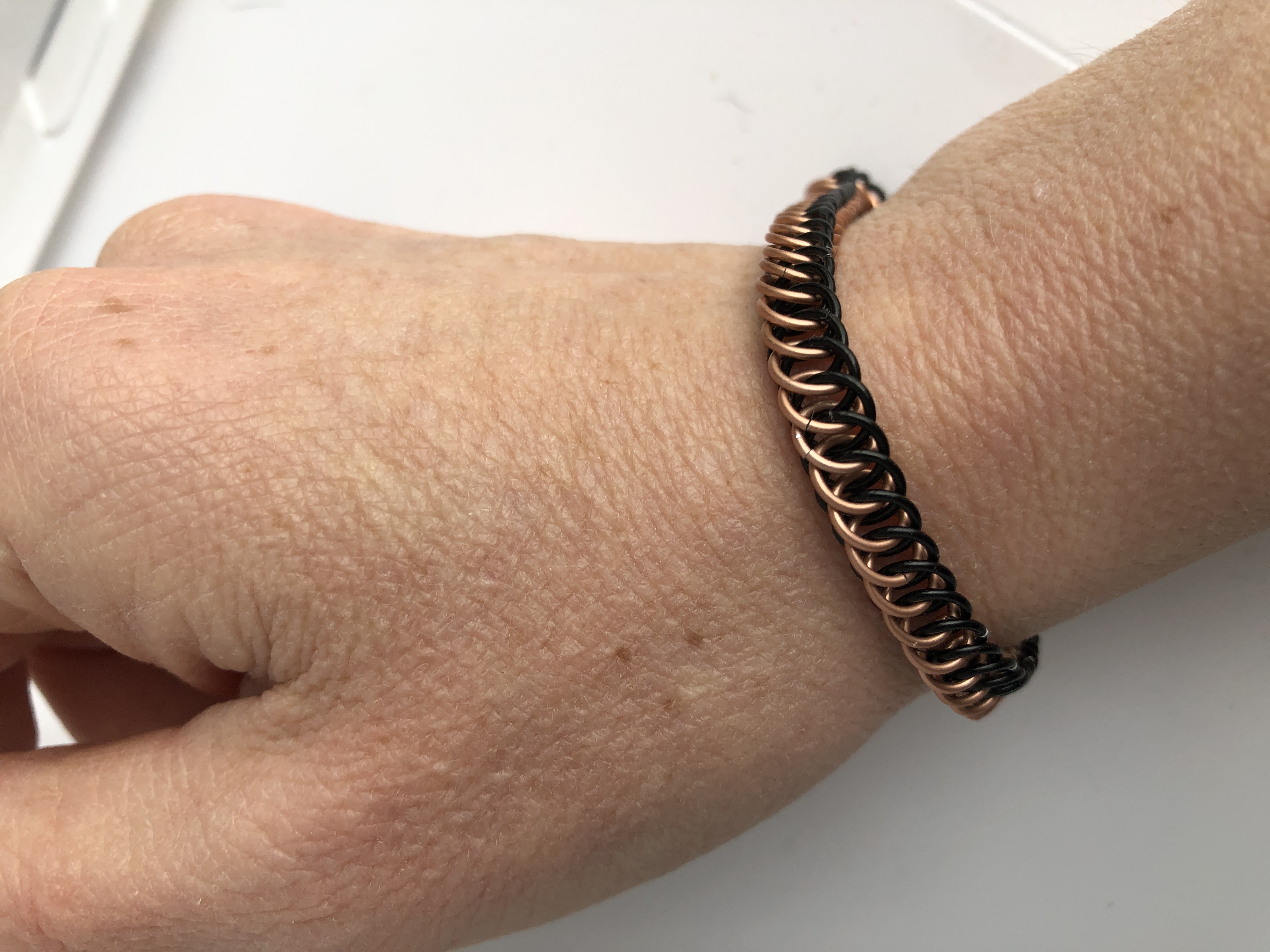 Half Persion Chainmaille Bracelets - Multiple Colors! 3/16" Ring width