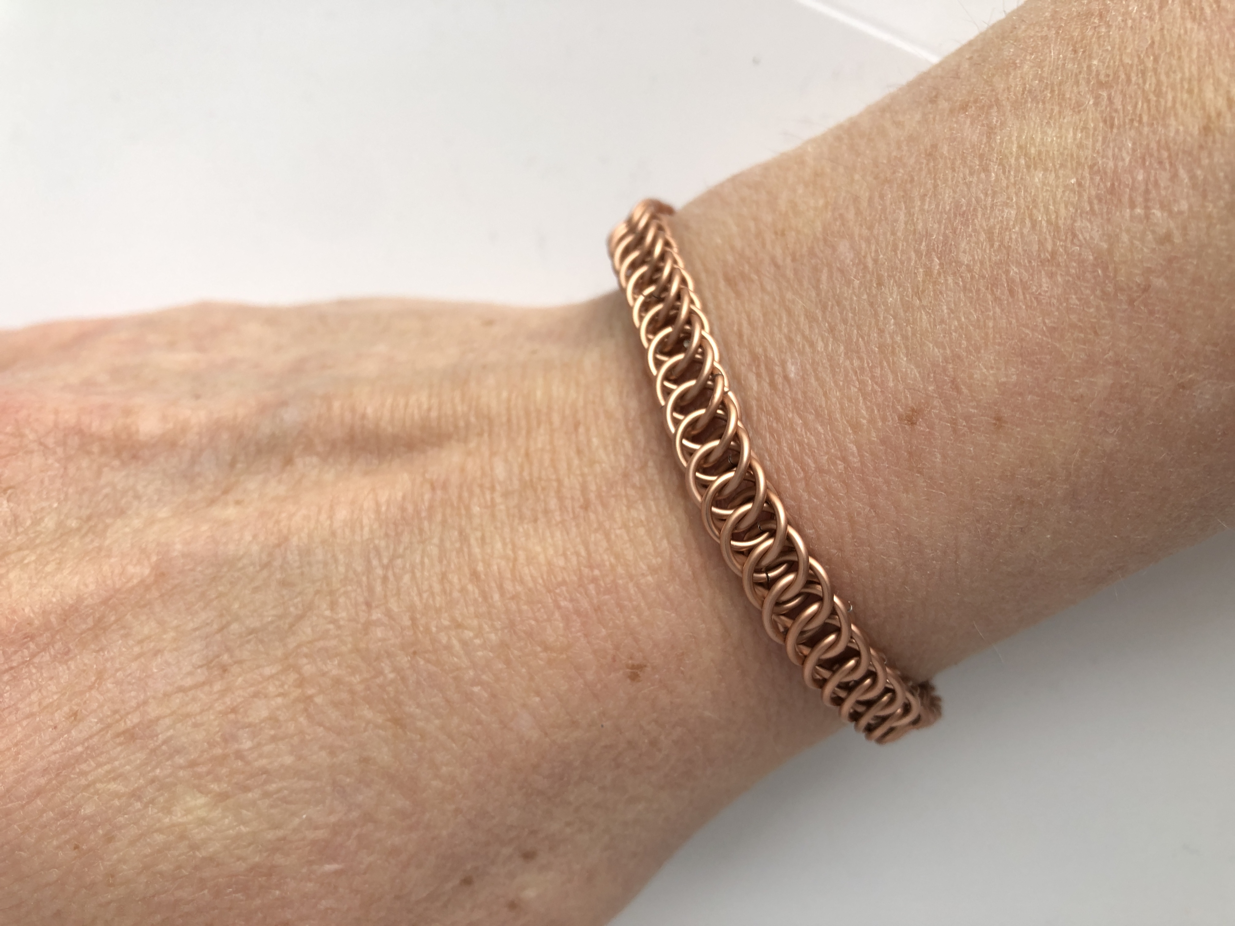 Half Persion Chainmaille Bracelets - Multiple Colors! 3/16" Ring width