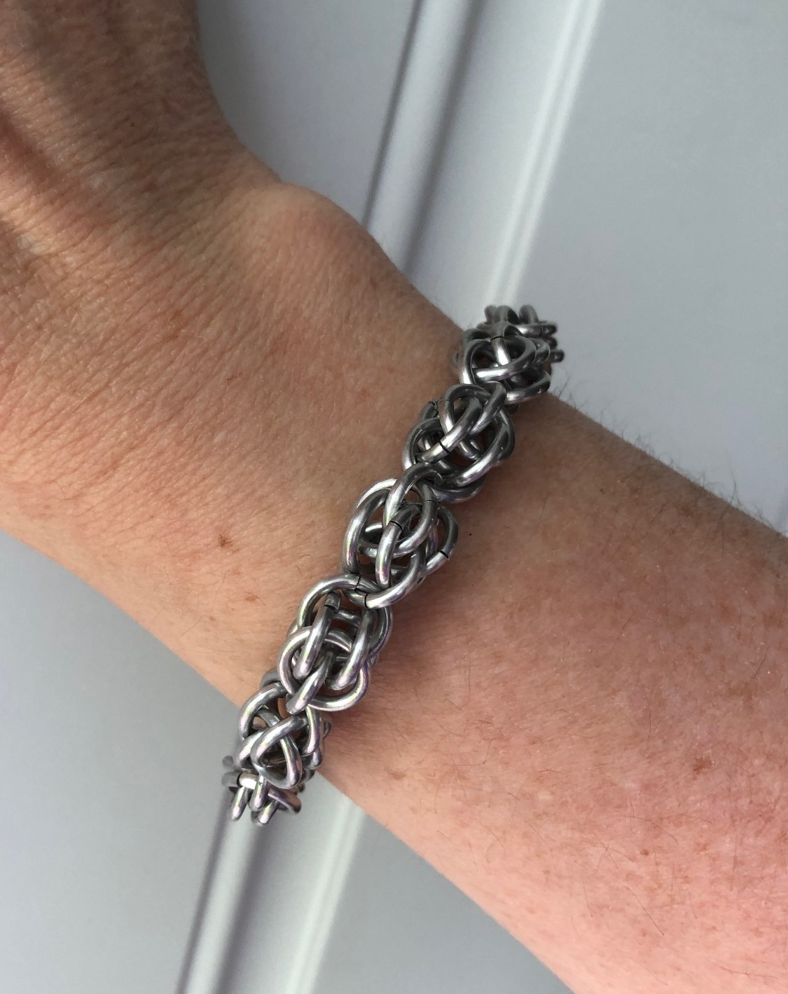 Chonky Sweet Pea Chainmaille Bracelet