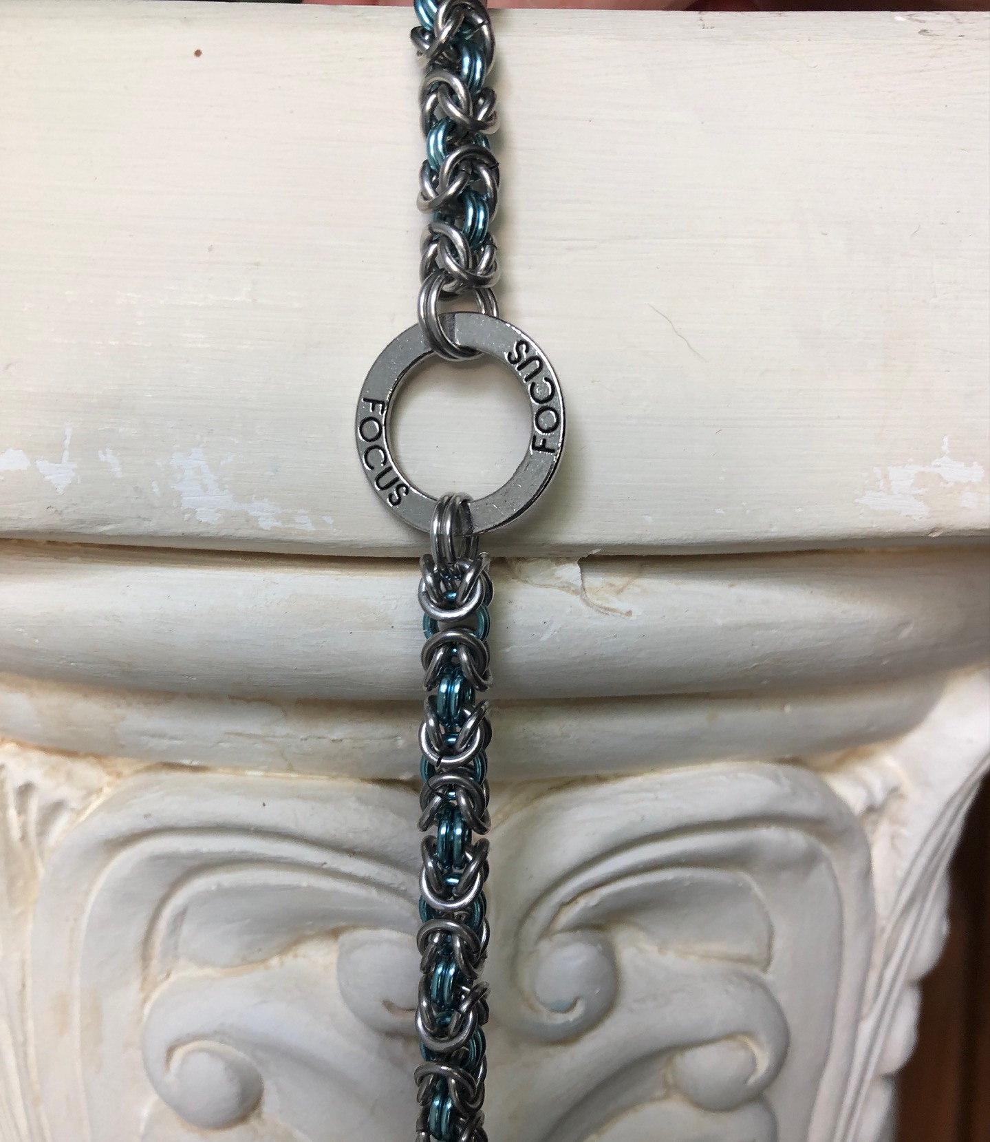Inspirational Charm Chainmaille Bracelet
