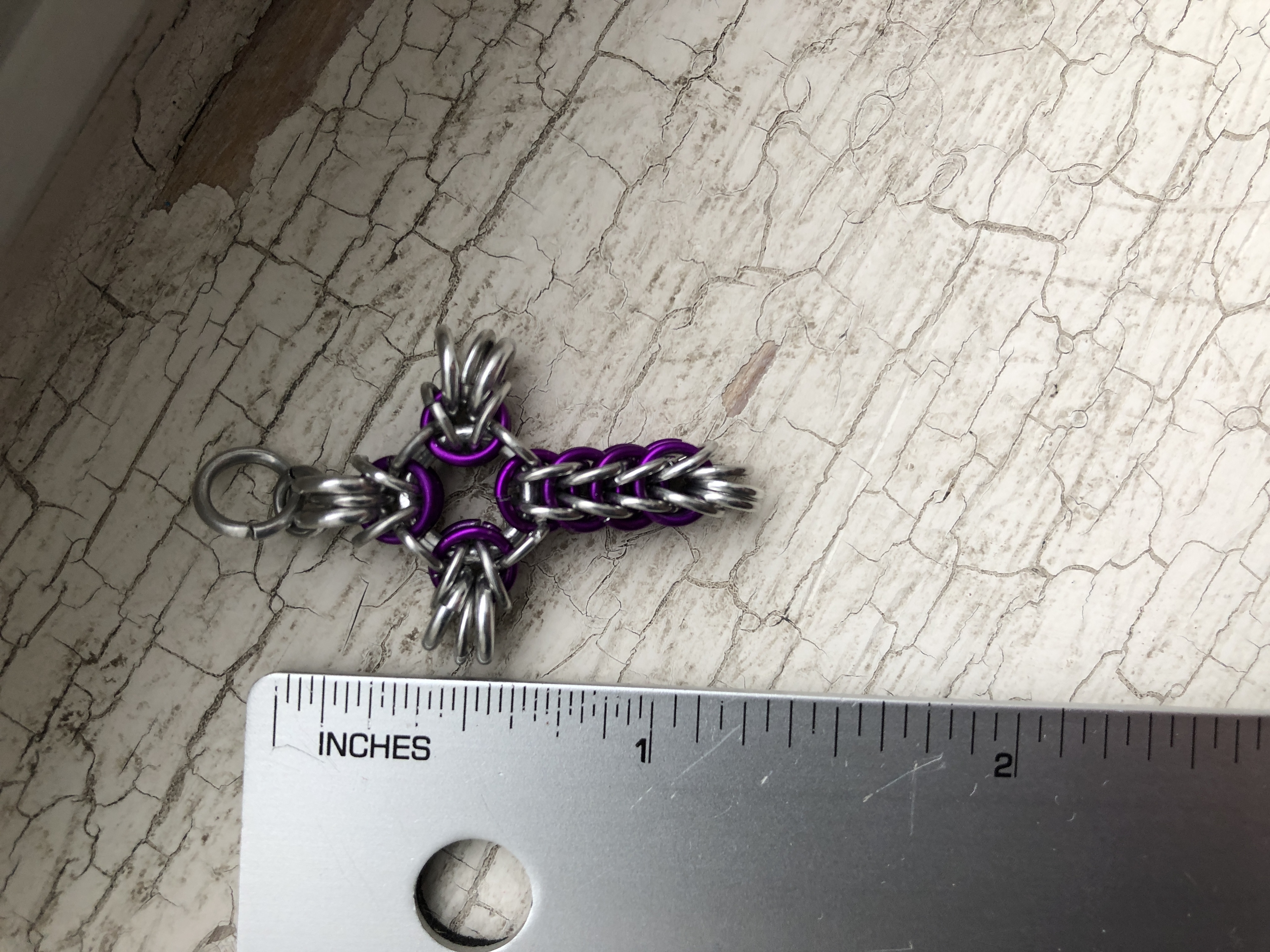 Chainmaille Cross Charm - Various Colors!