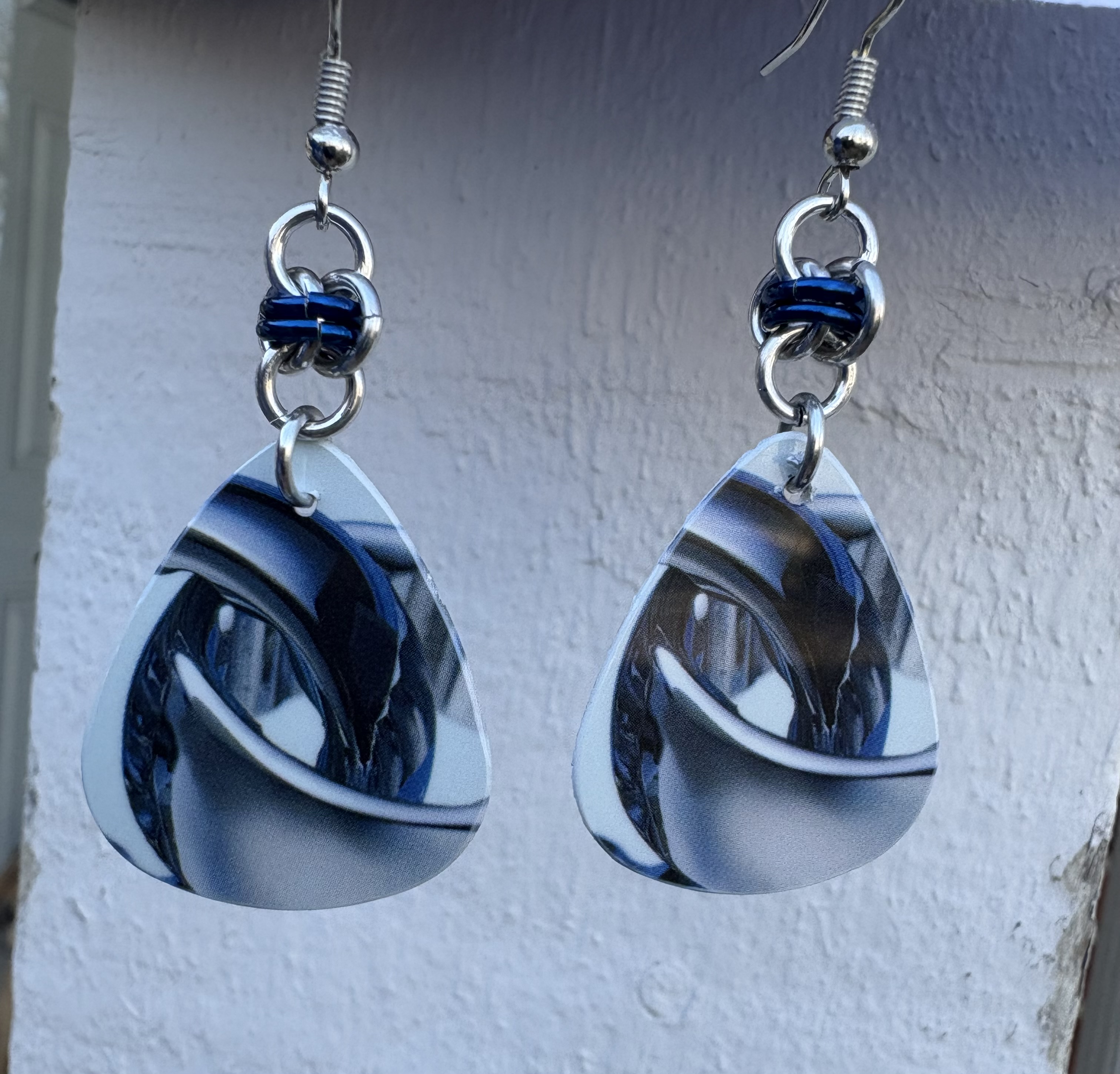Blue Teardrop Earrings