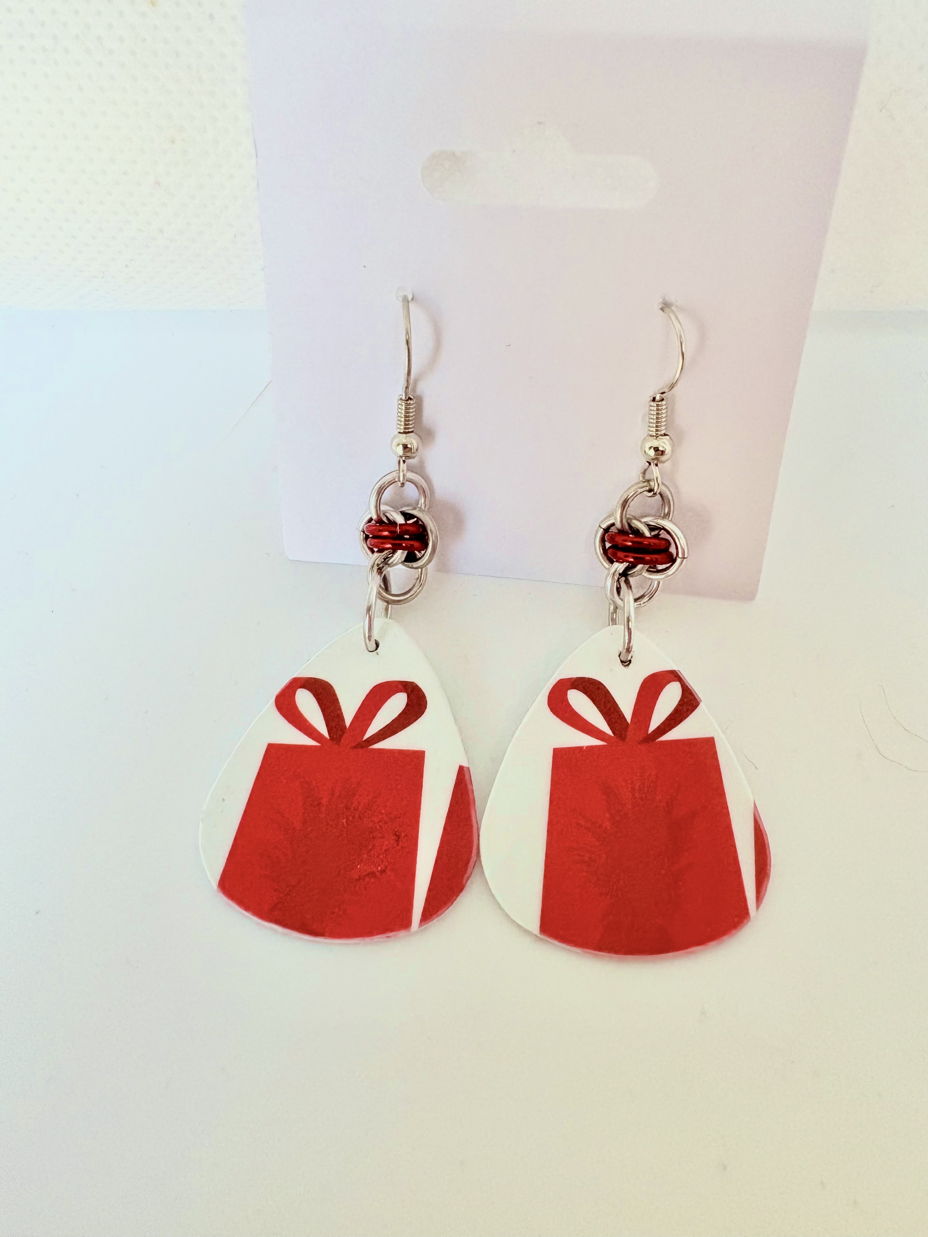 Gift Box Teardrop Earrings 