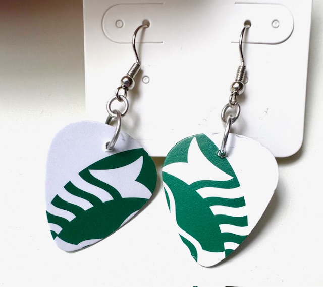 Coffee Shop Teardrop Earrings 