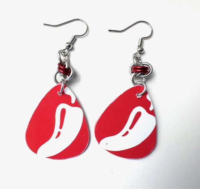 Chili Pepper Teardrop Earrings 